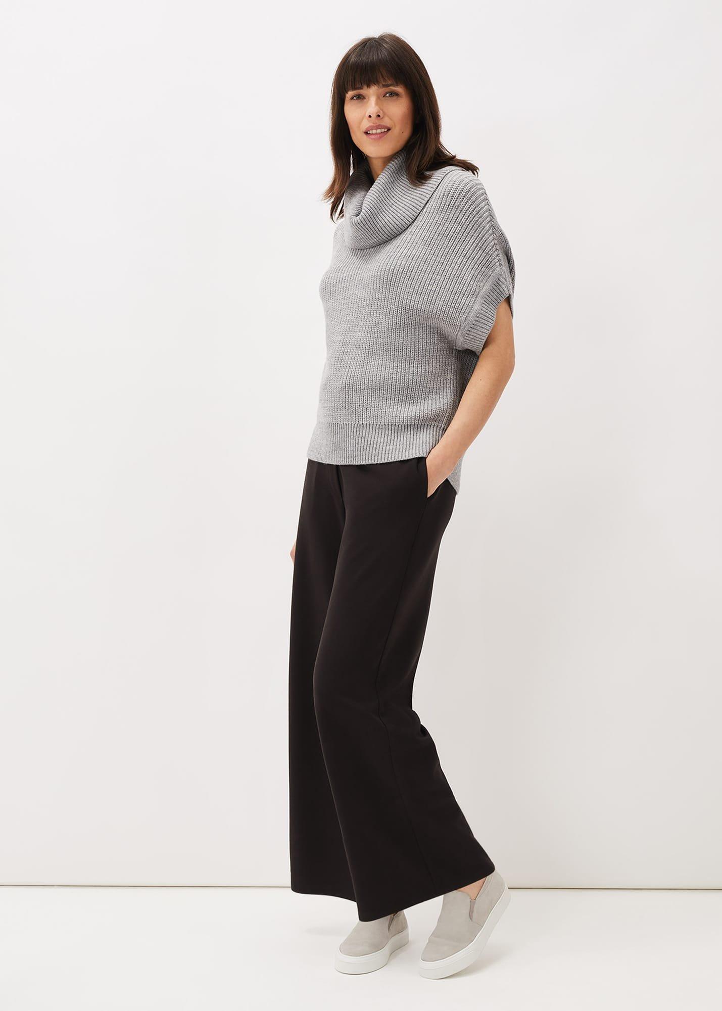 Georgina Chunky Short Sleeved Cowl Neck Jumper