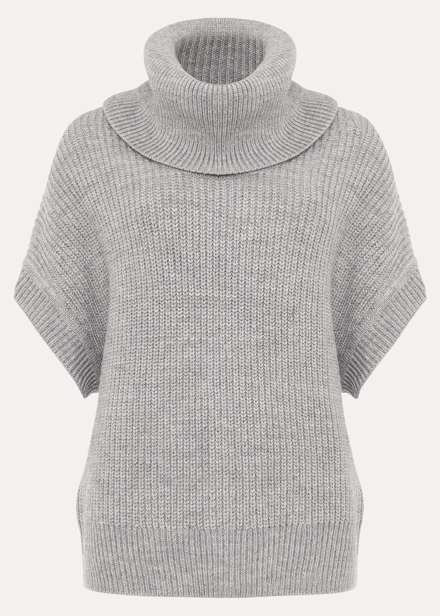 Georgina Chunky Short Sleeved Cowl Neck Jumper