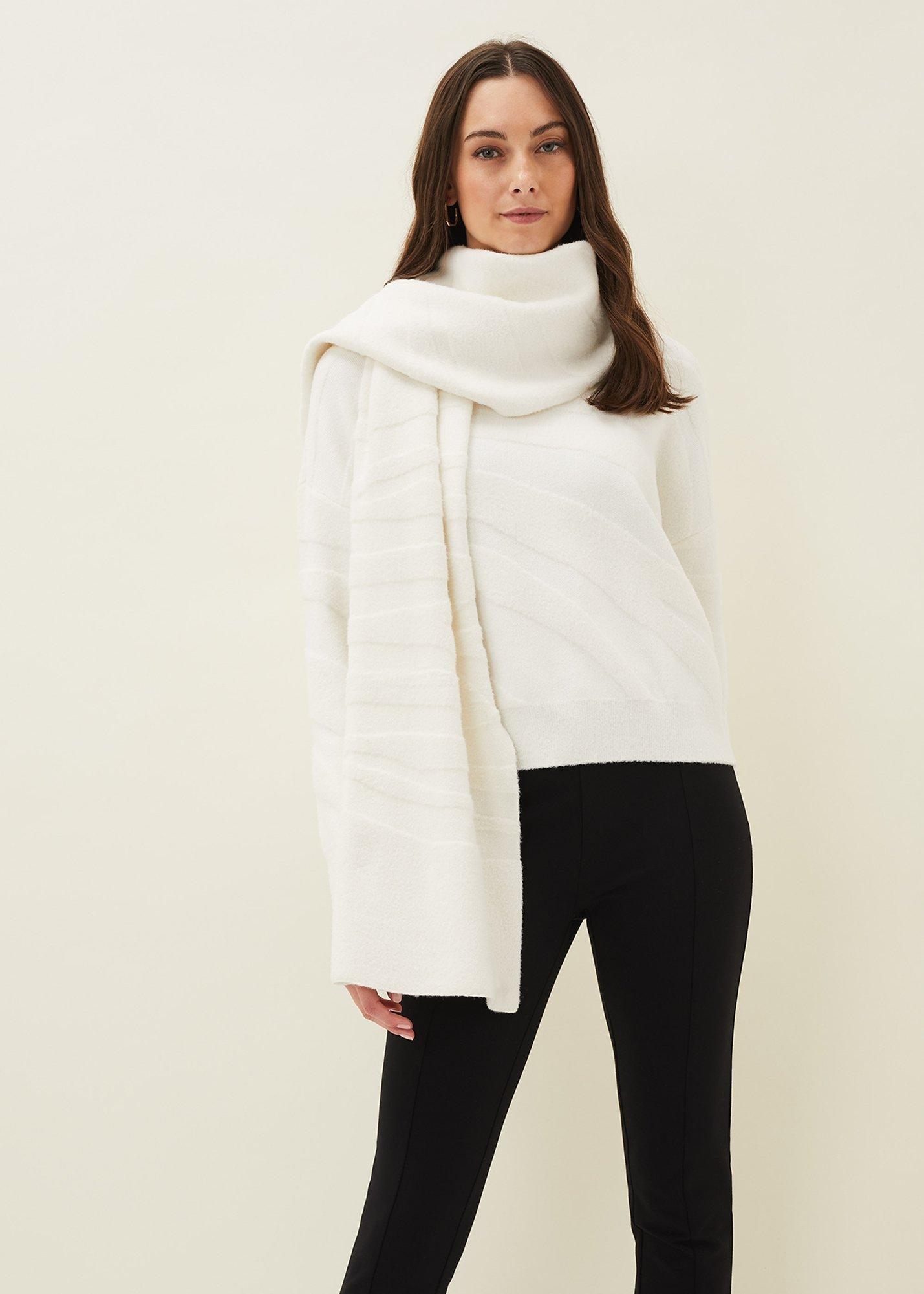 Anna Zebra Textured Sweatshirt