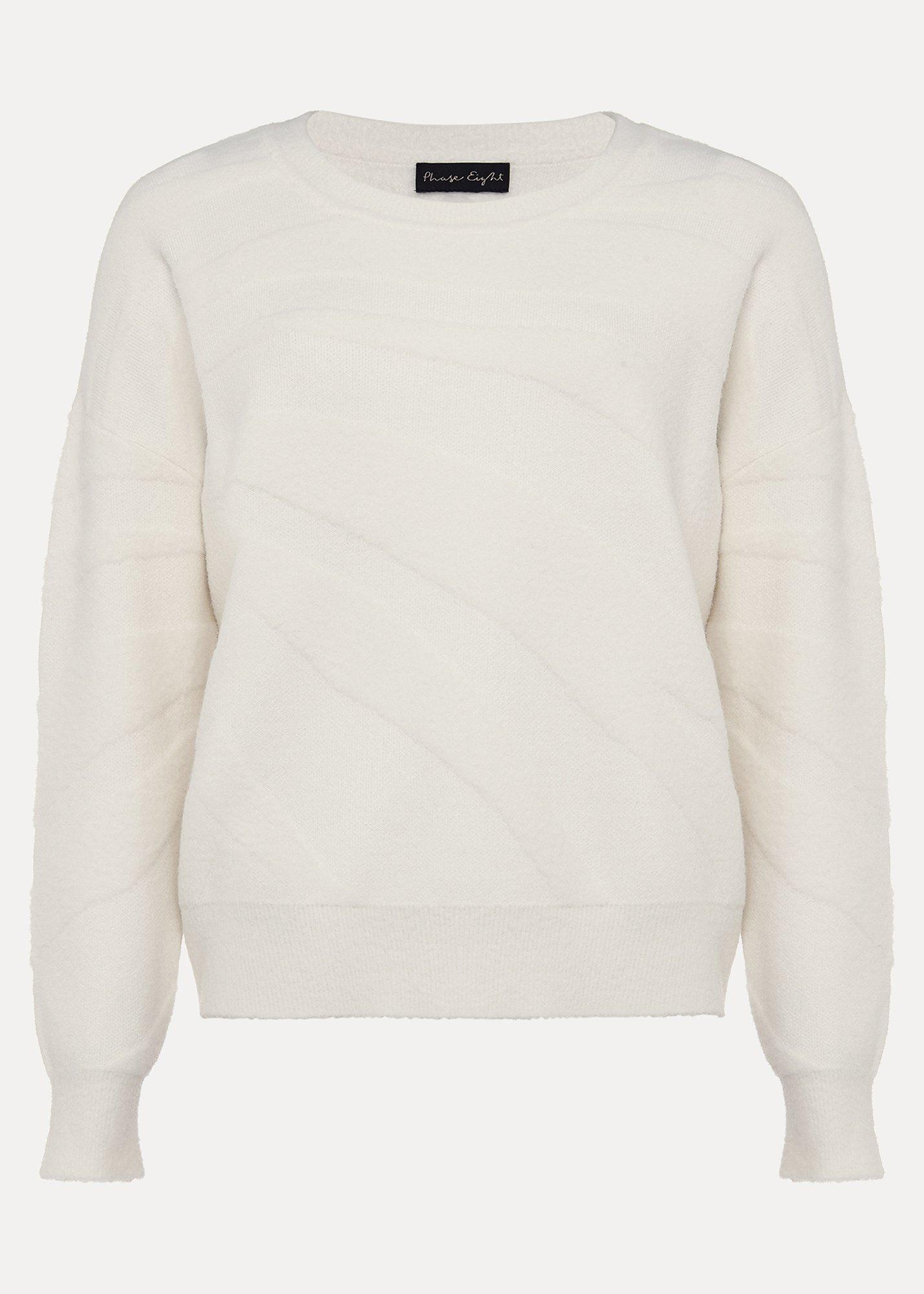 Anna Zebra Textured Sweatshirt