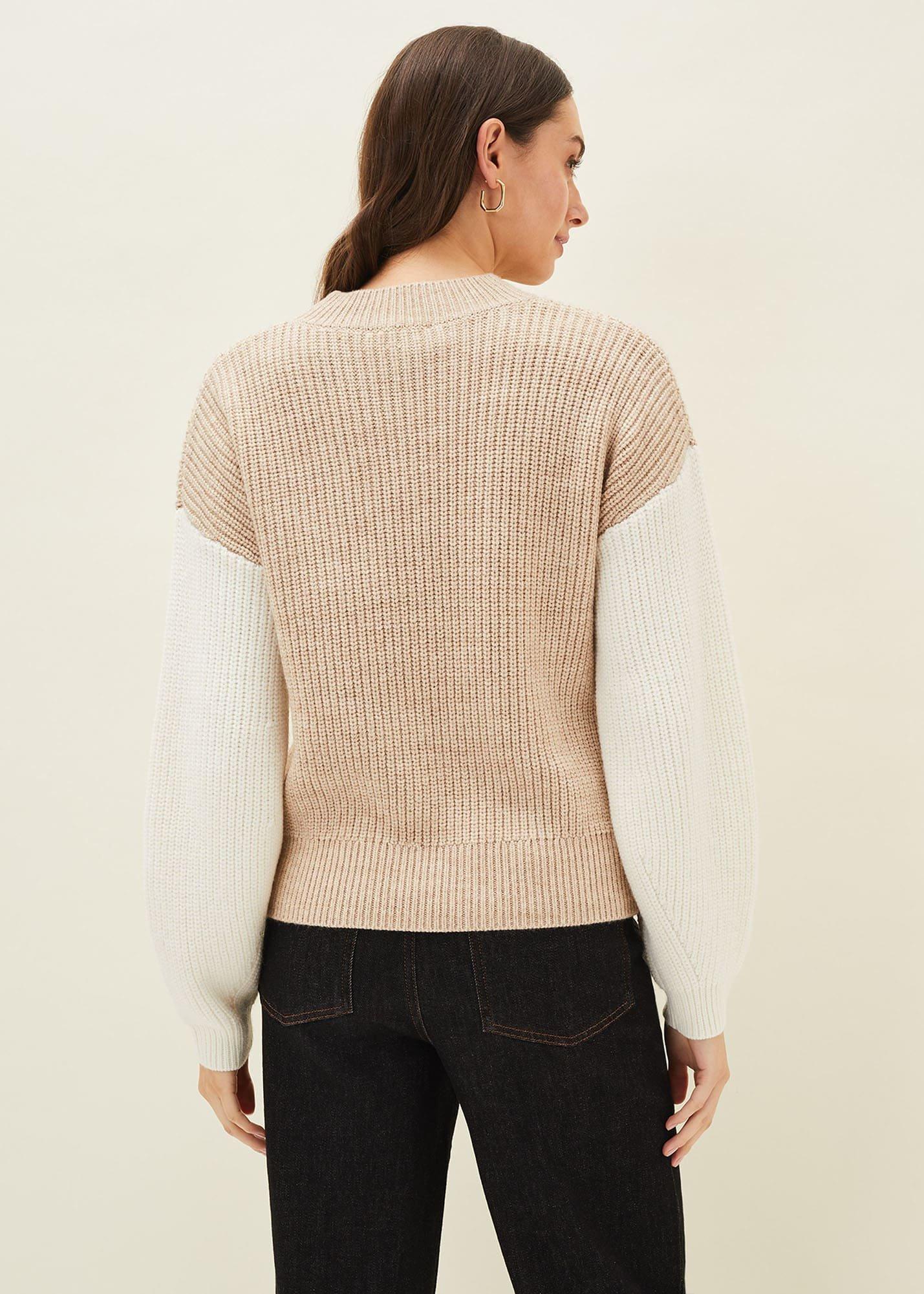 Adora Colourblock Chunky Jumper
