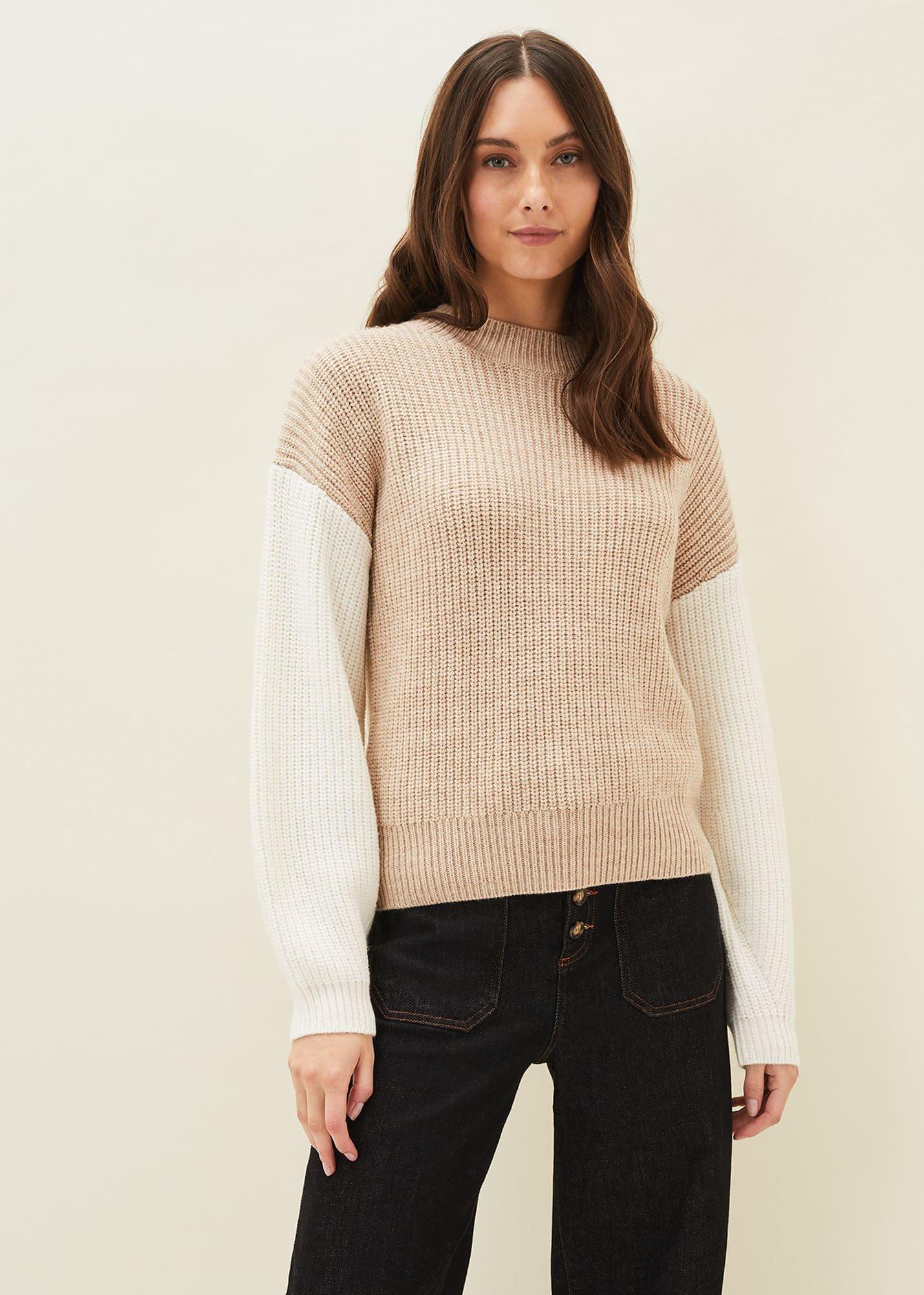 Adora Colourblock Chunky Jumper