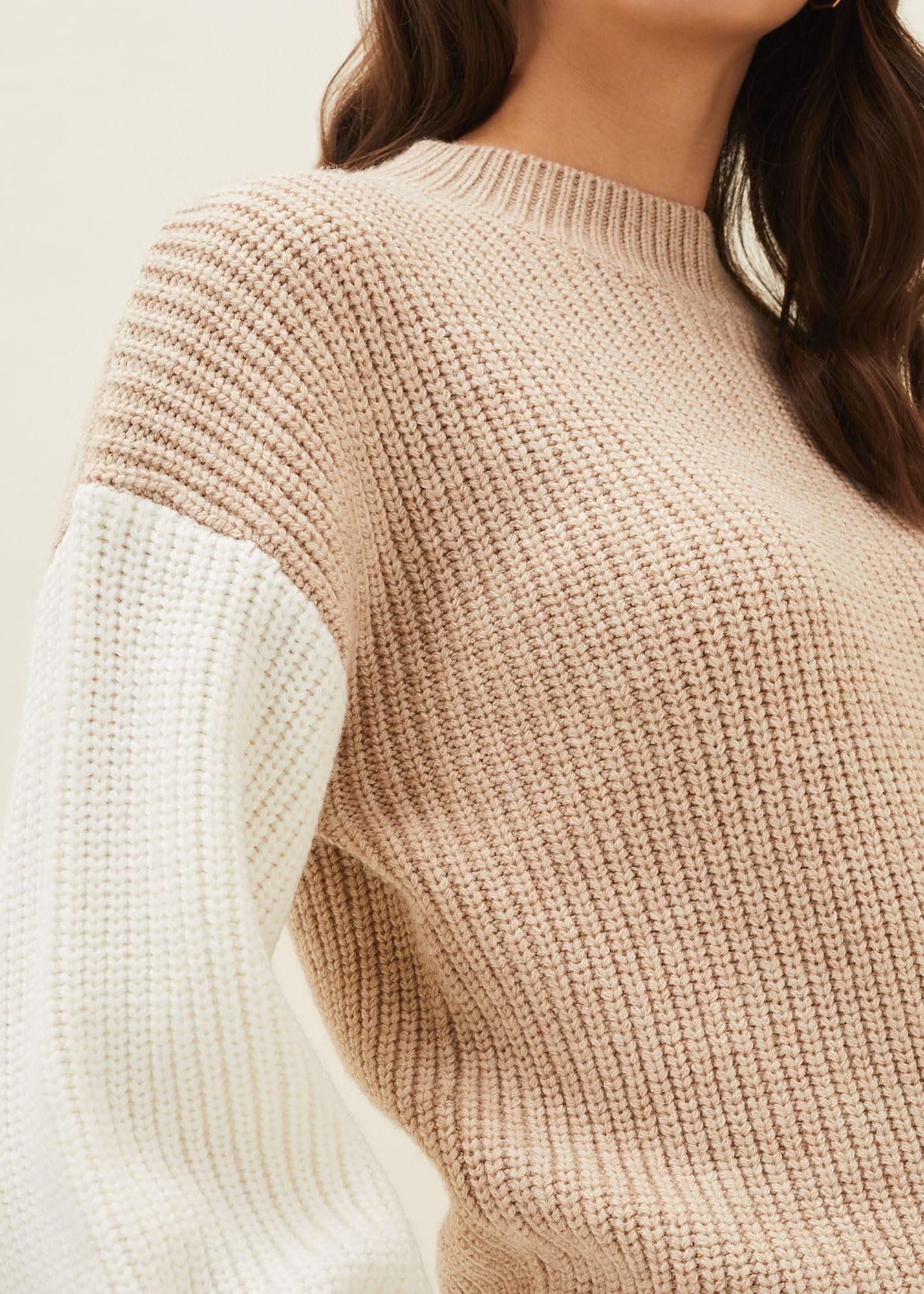 Adora Colourblock Chunky Jumper