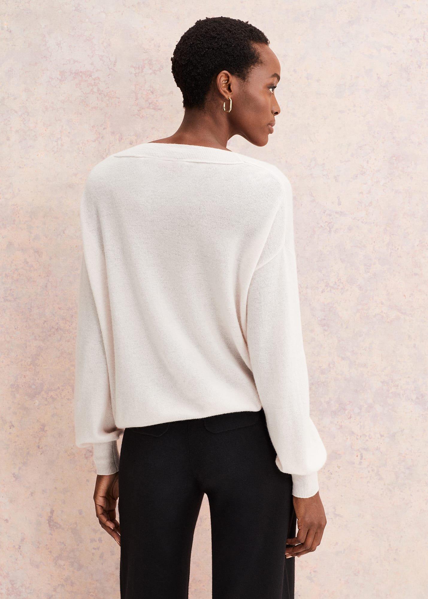 Ophelia Wool Cashmere V Neck Jumper