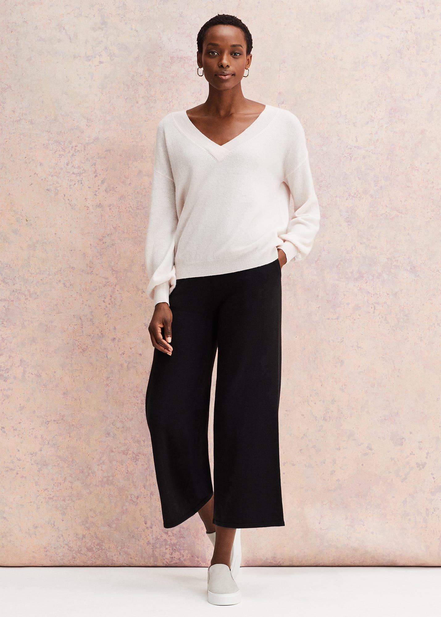Ophelia Wool Cashmere V Neck Jumper