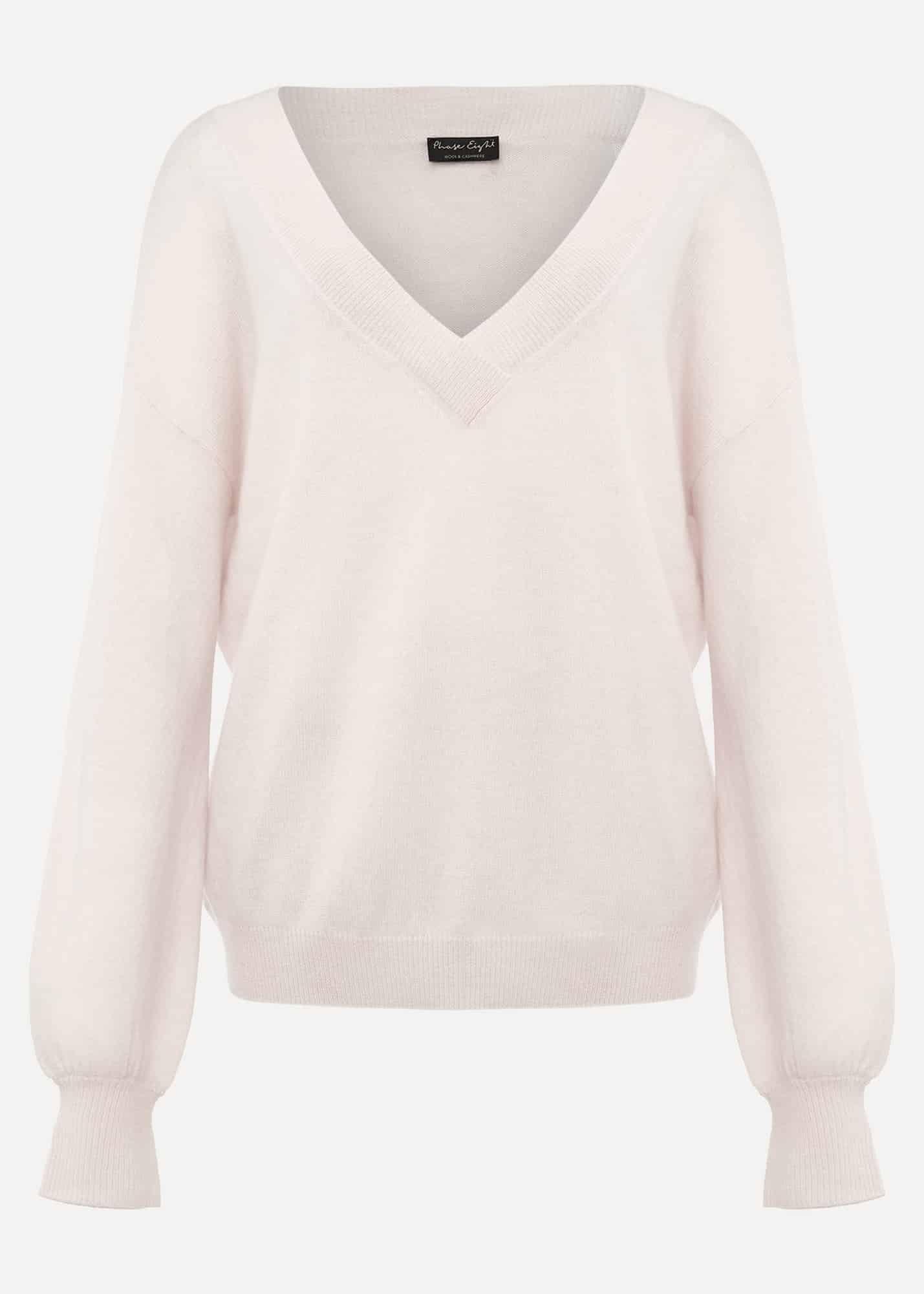 Ophelia Wool Cashmere V Neck Jumper