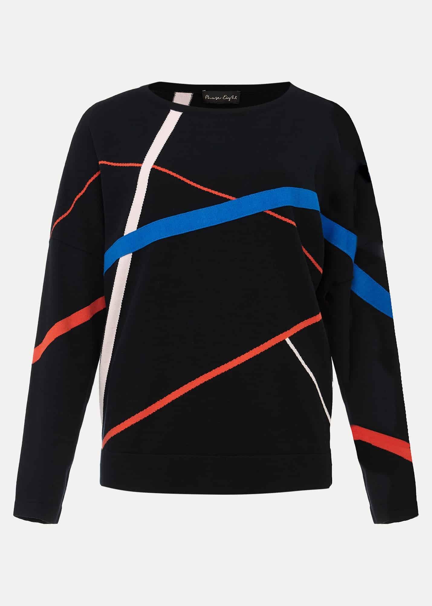 Candice Abstract Print Fine Knit Jumper