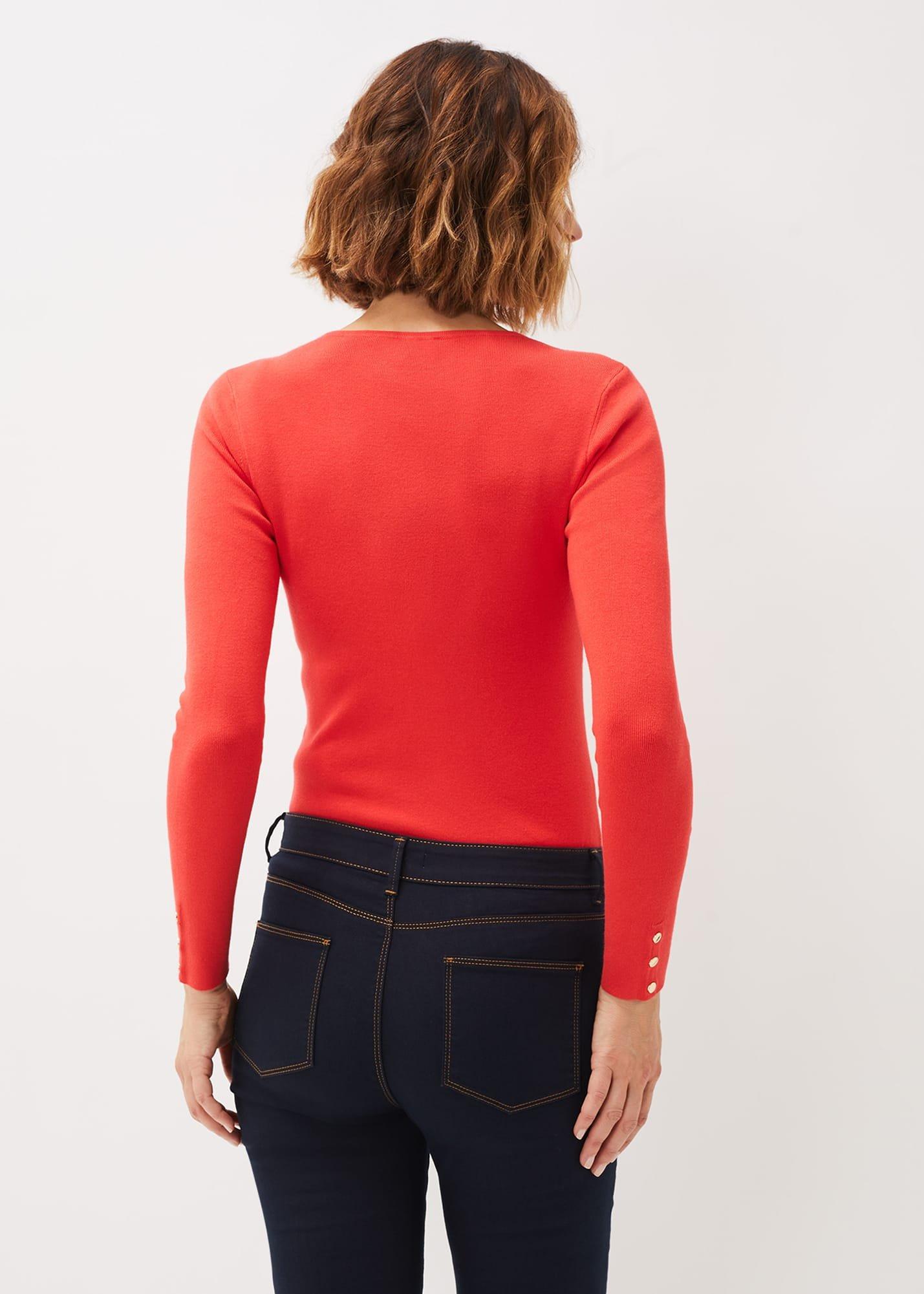 Poppia Button Detail Knit Jumper