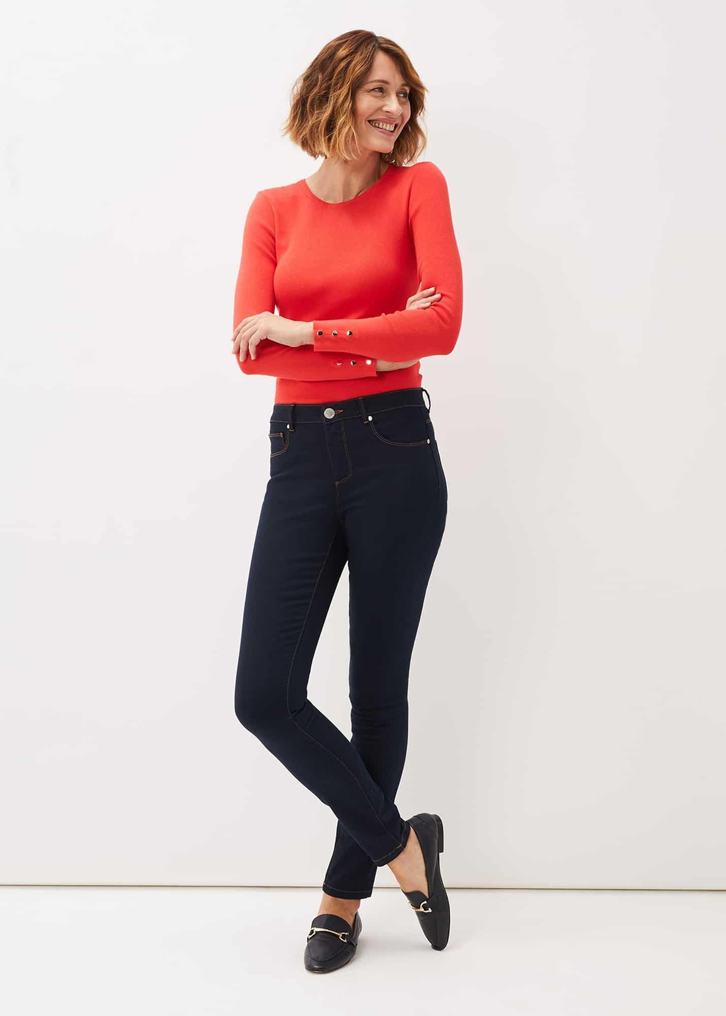 Poppia Button Detail Knit Jumper