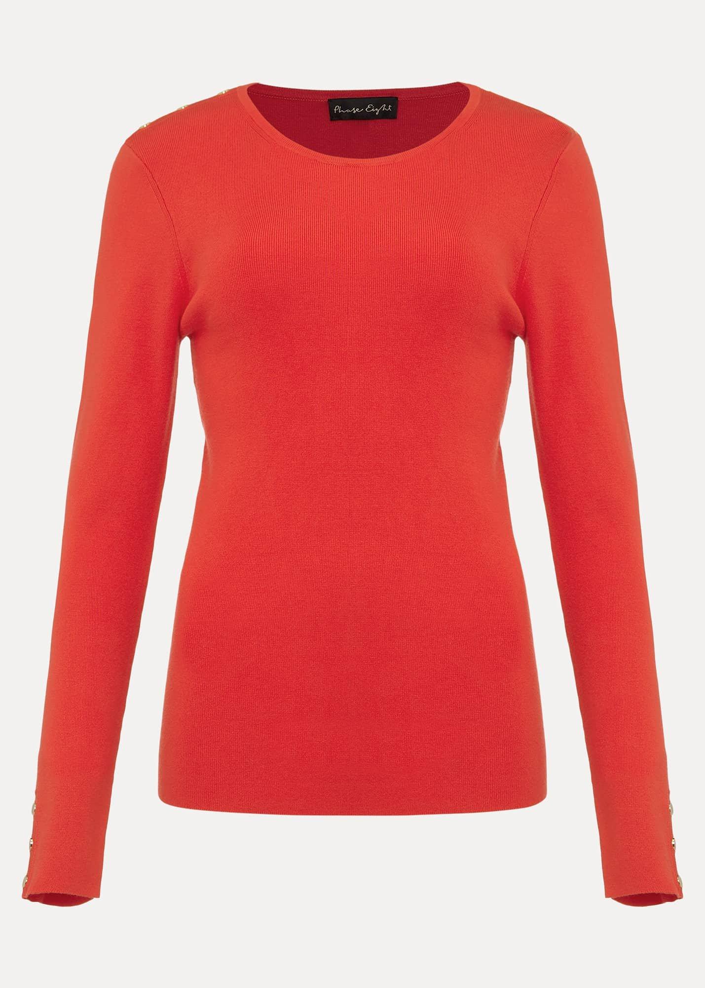 Poppia Button Detail Knit Jumper