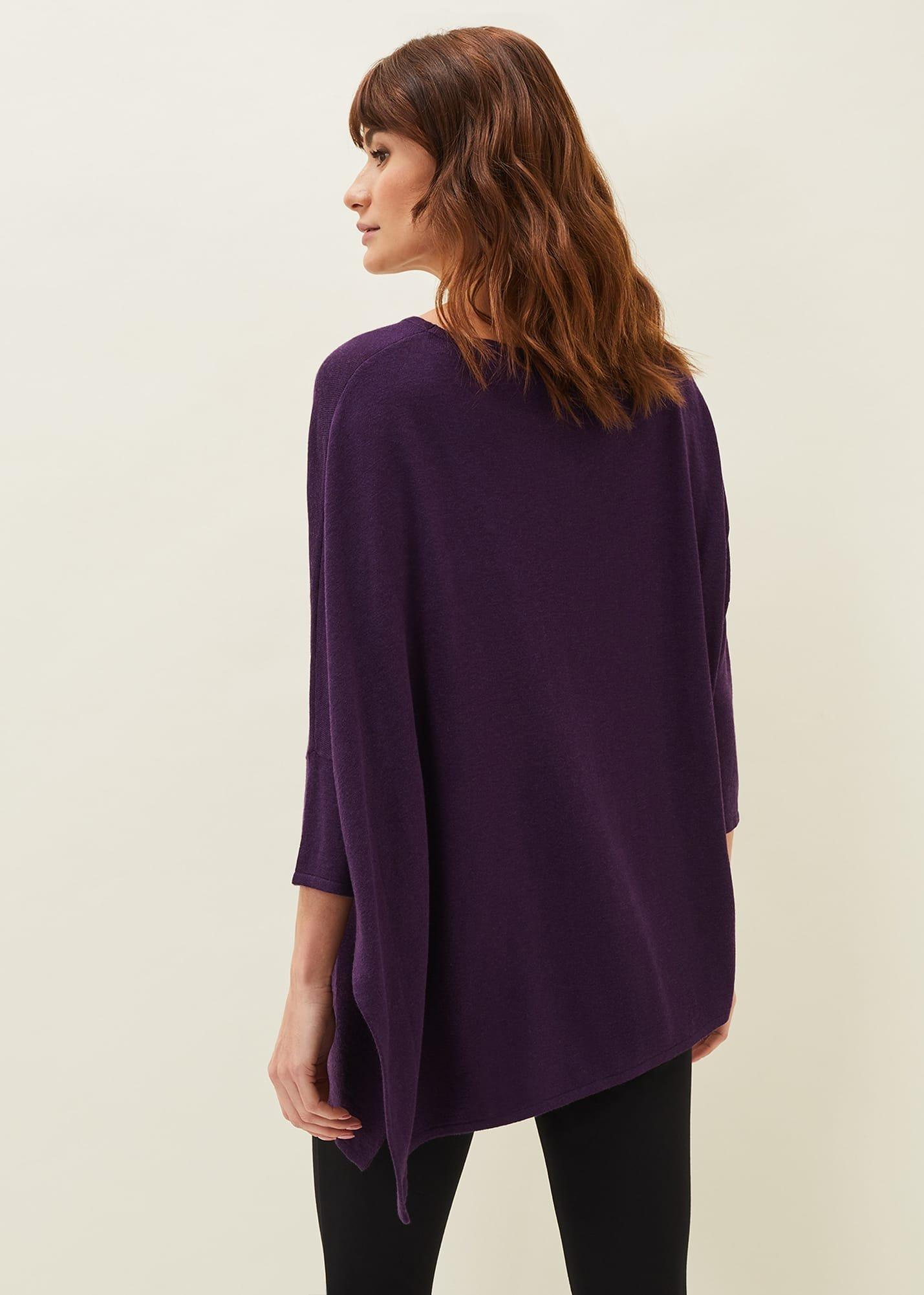 Melinda Asymmetric Hem Fine Knit Jumper