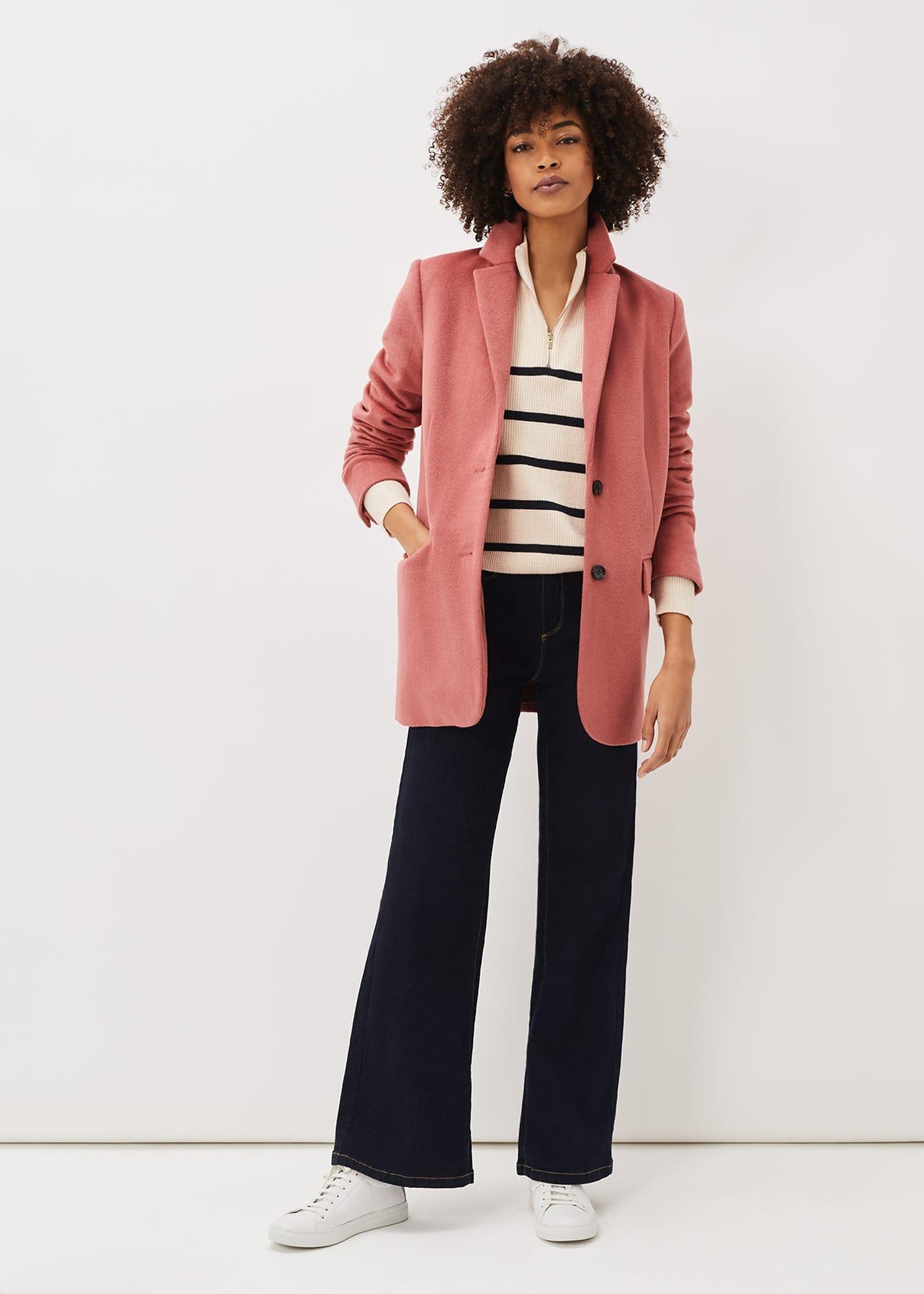 Rosan Zip Funnel Neck Stripe Jumper
