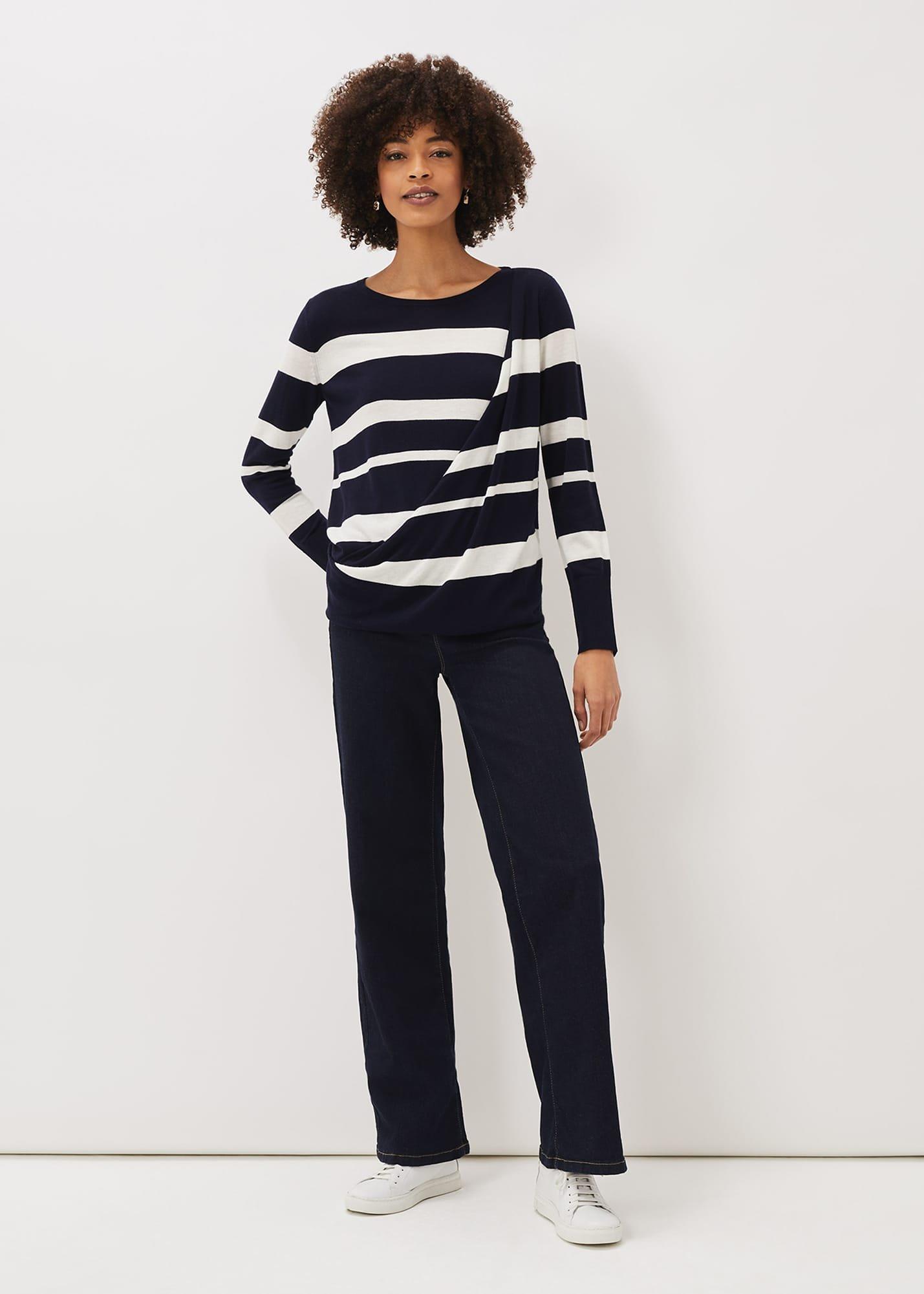Mary Stripe Fine Knit Jumper