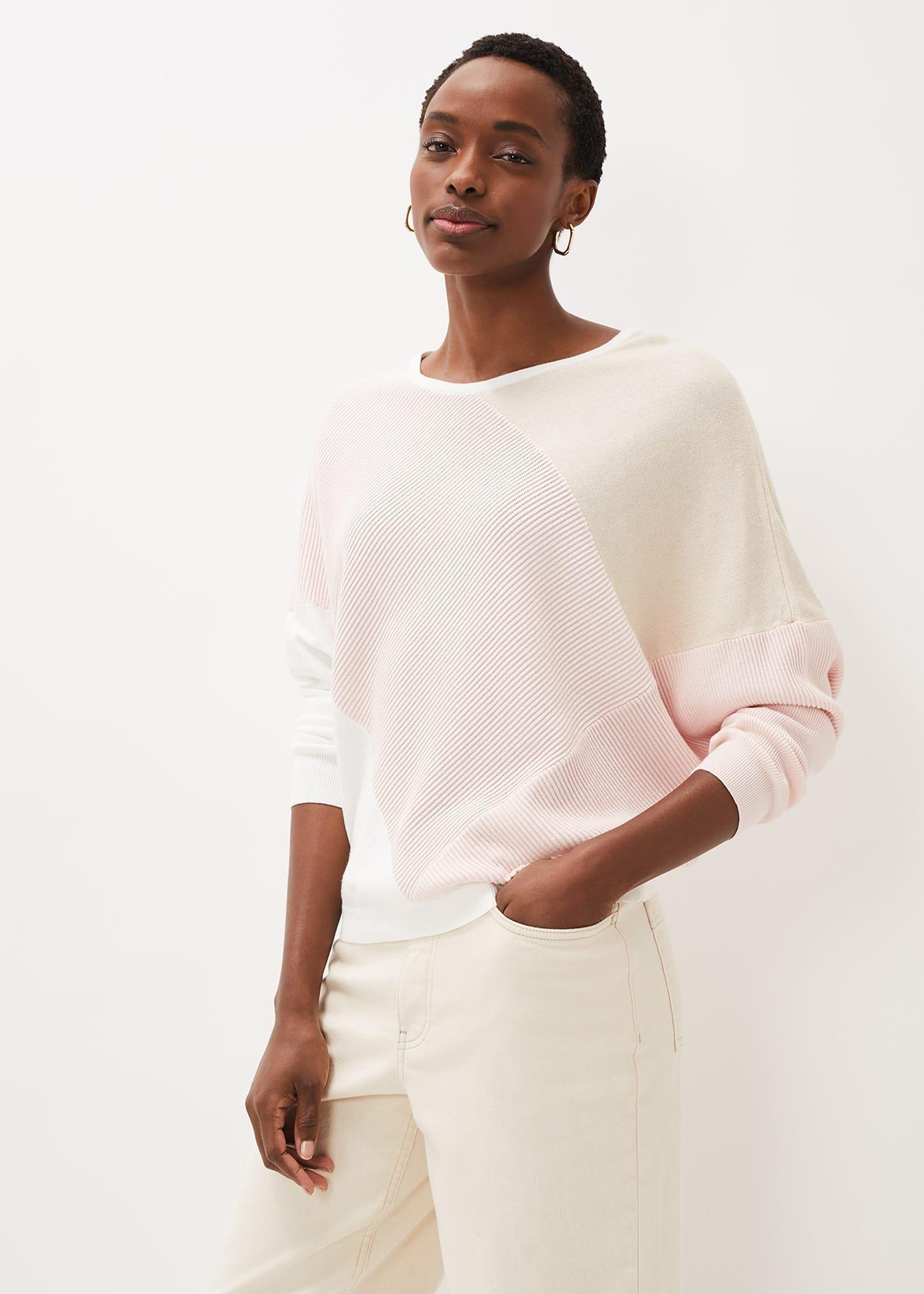Bex Textured Colourblock Knit Jumper