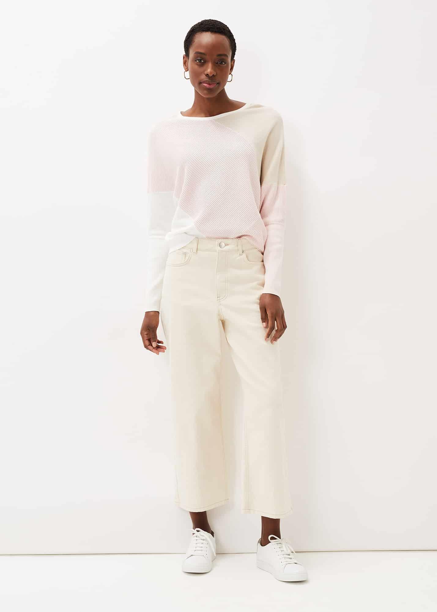 Bex Textured Colourblock Knit Jumper