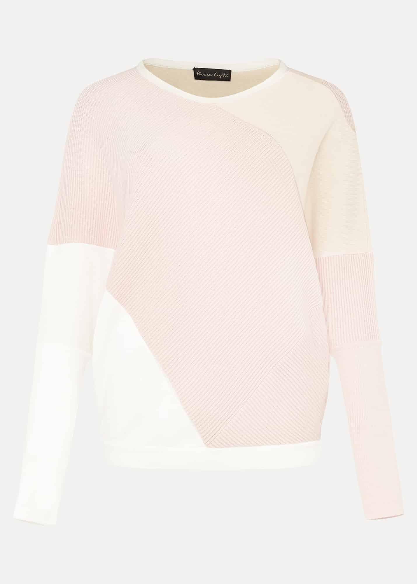 Bex Textured Colourblock Knit Jumper
