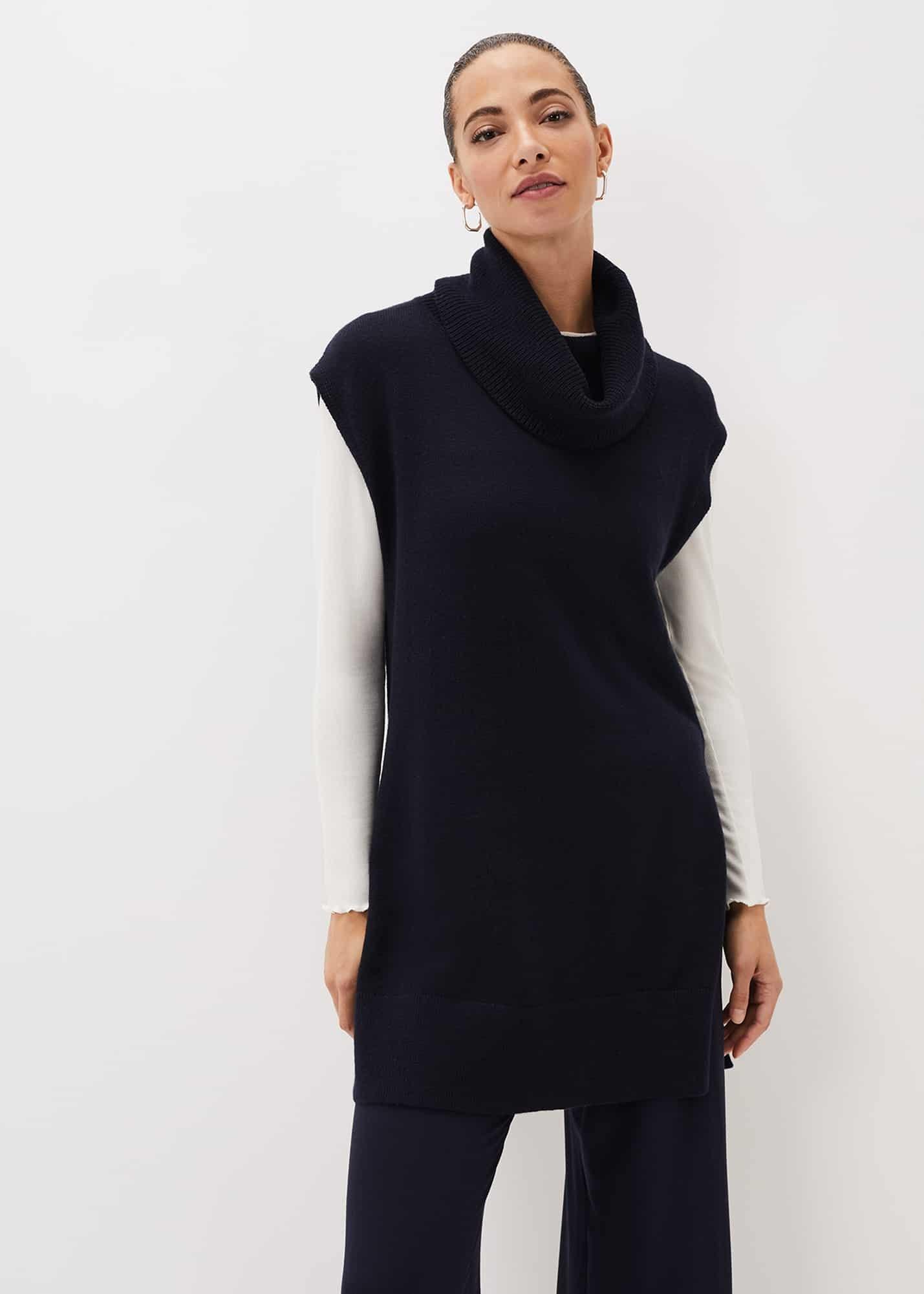 Kysa Knitted Sleeveless Tunic