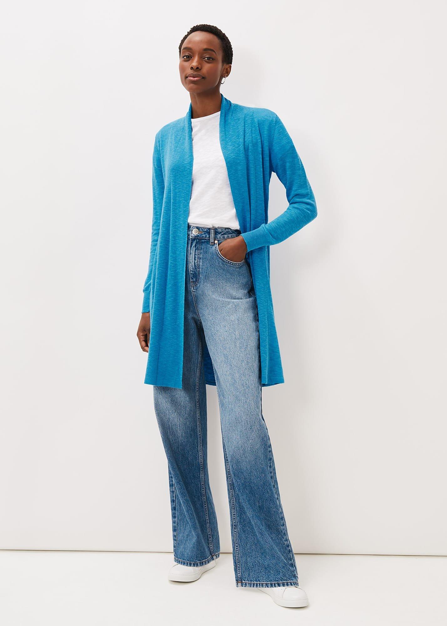 Louise Linen Longline Cardigan