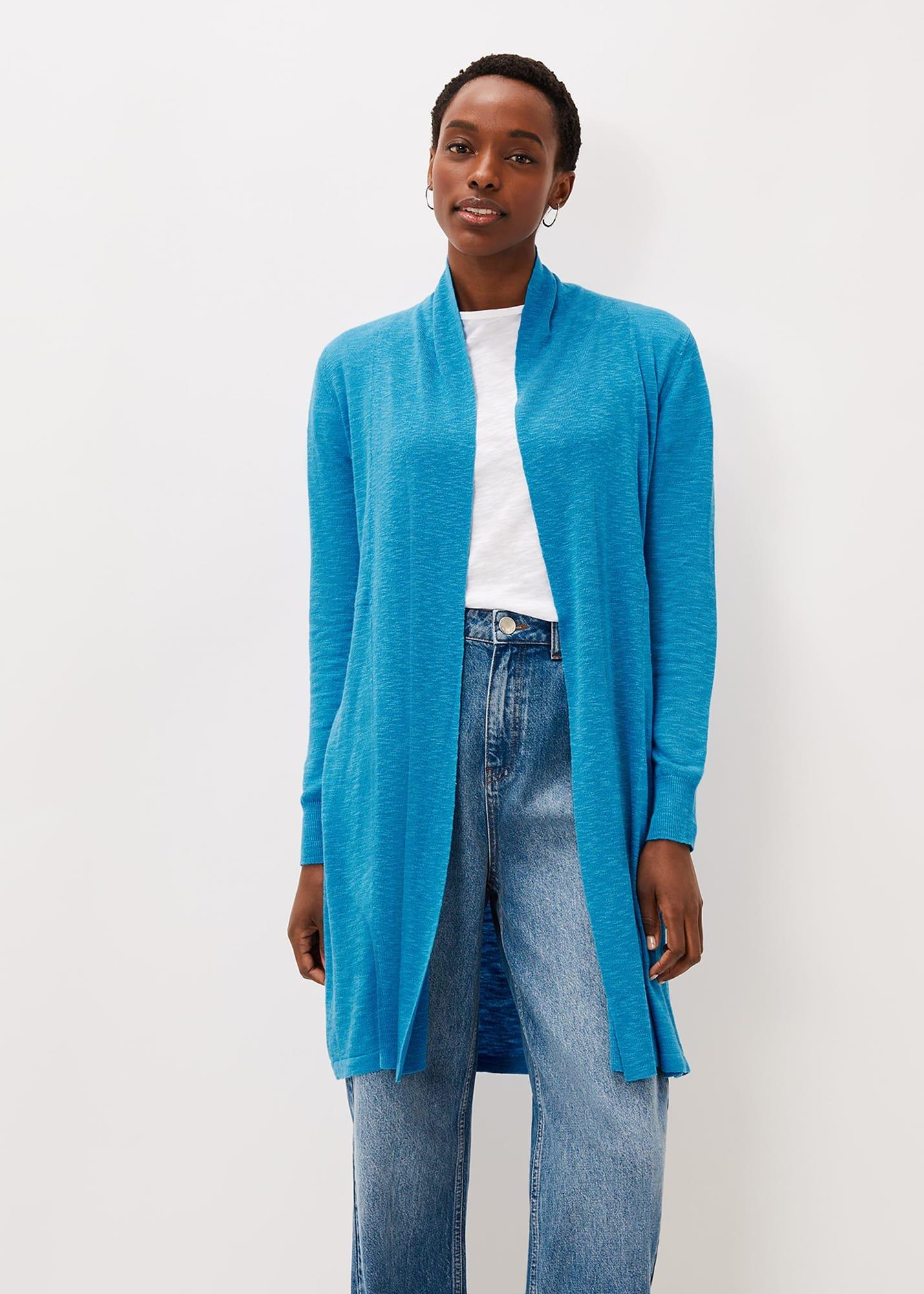 Louise Linen Longline Cardigan