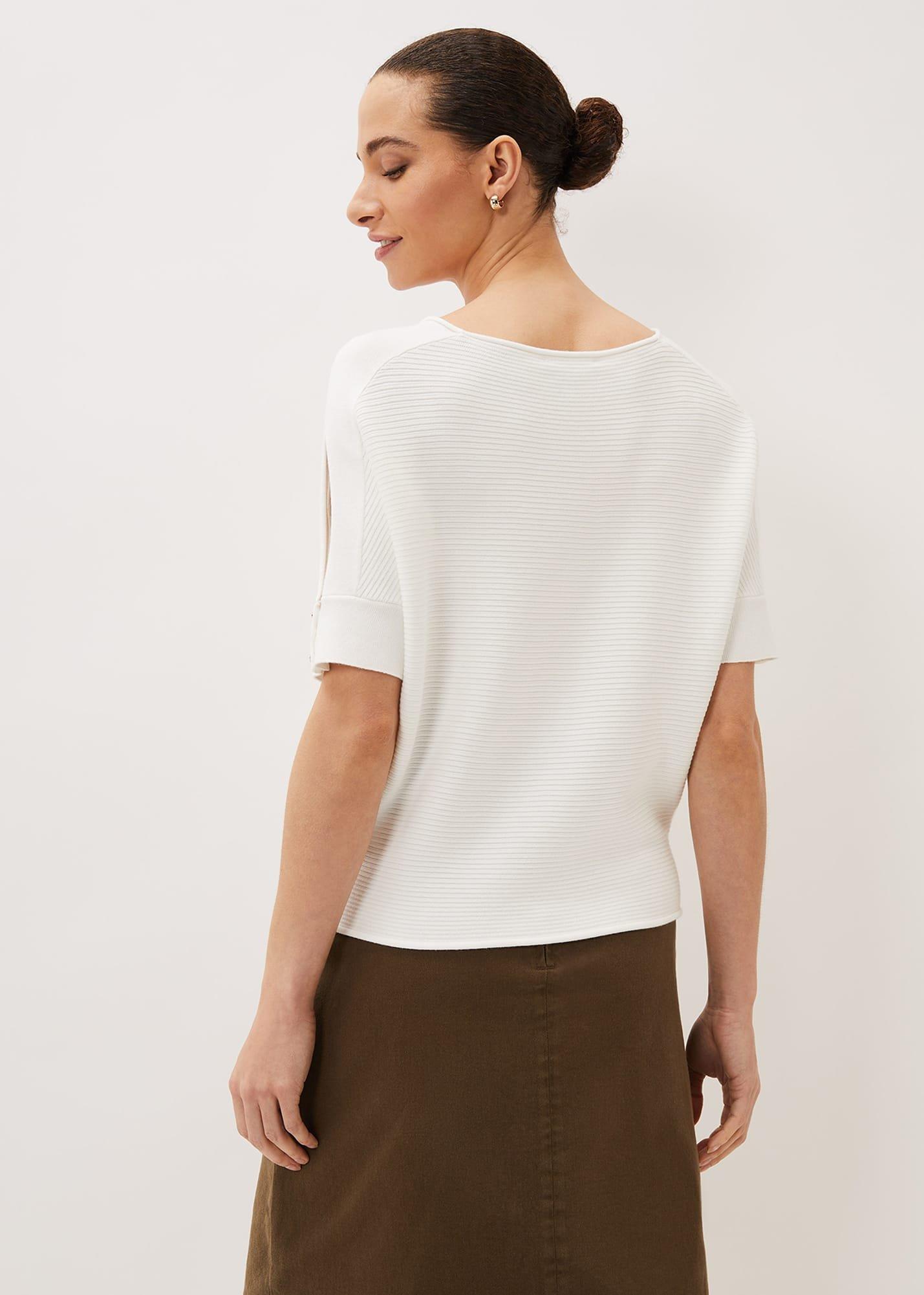 Alma Texture Cutout Sleeve Jumper