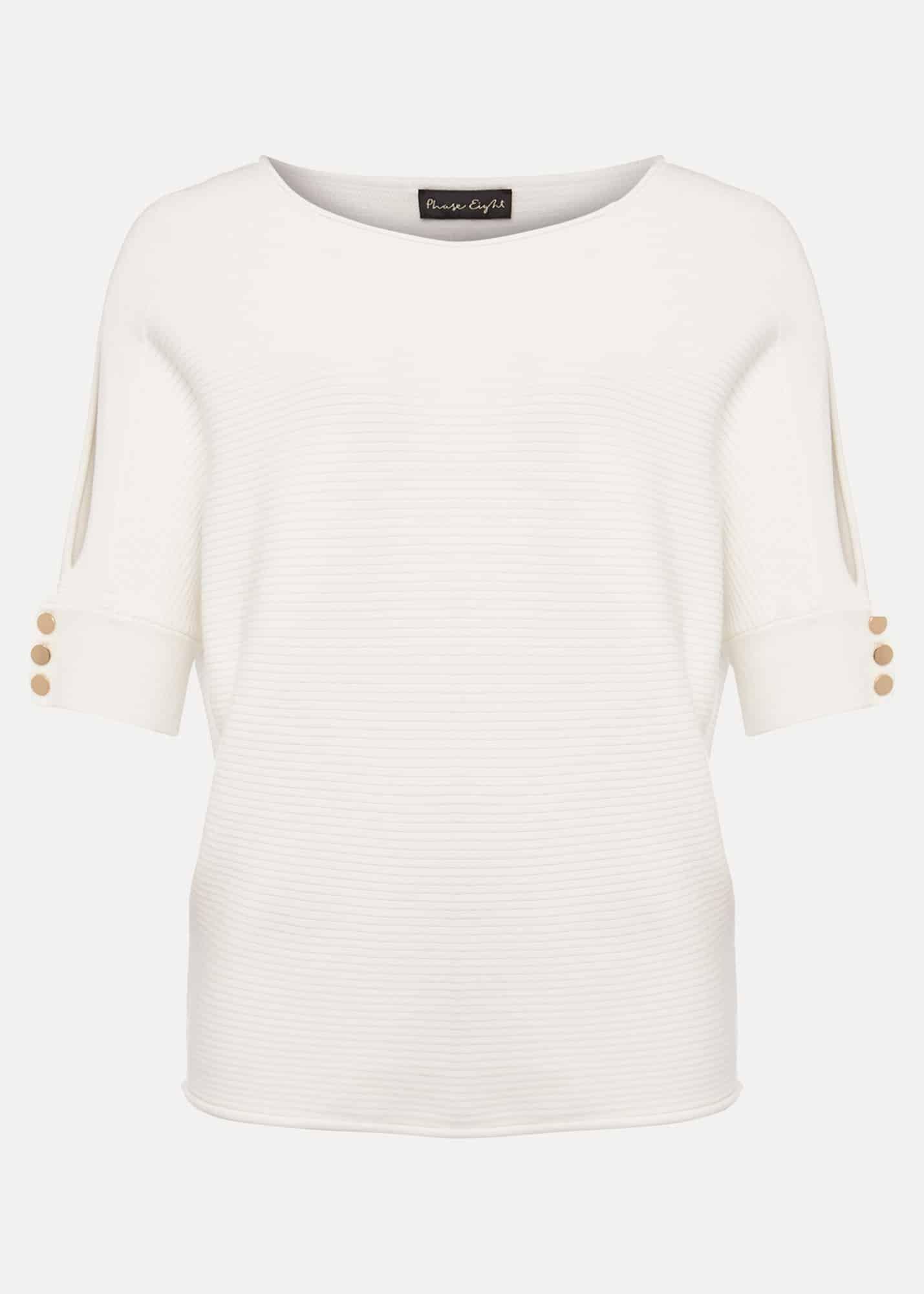 Alma Texture Cutout Sleeve Jumper