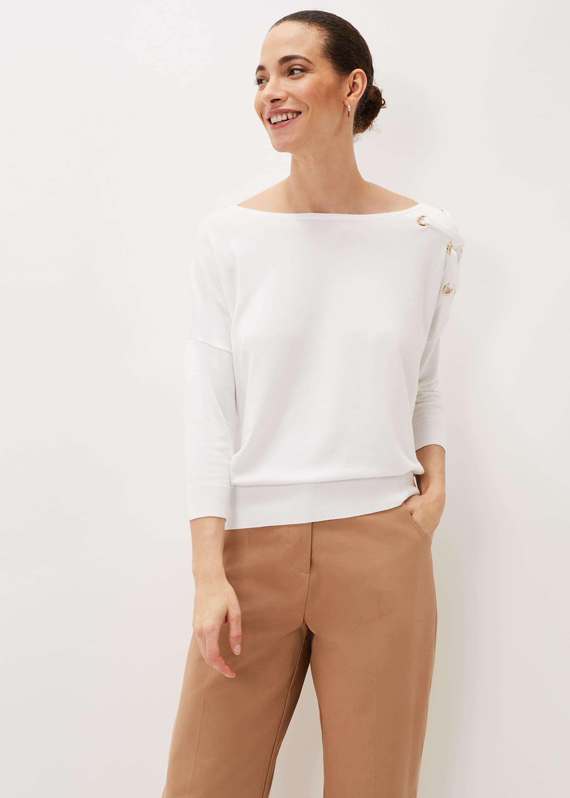 Janette Eyelet Knit Jumper