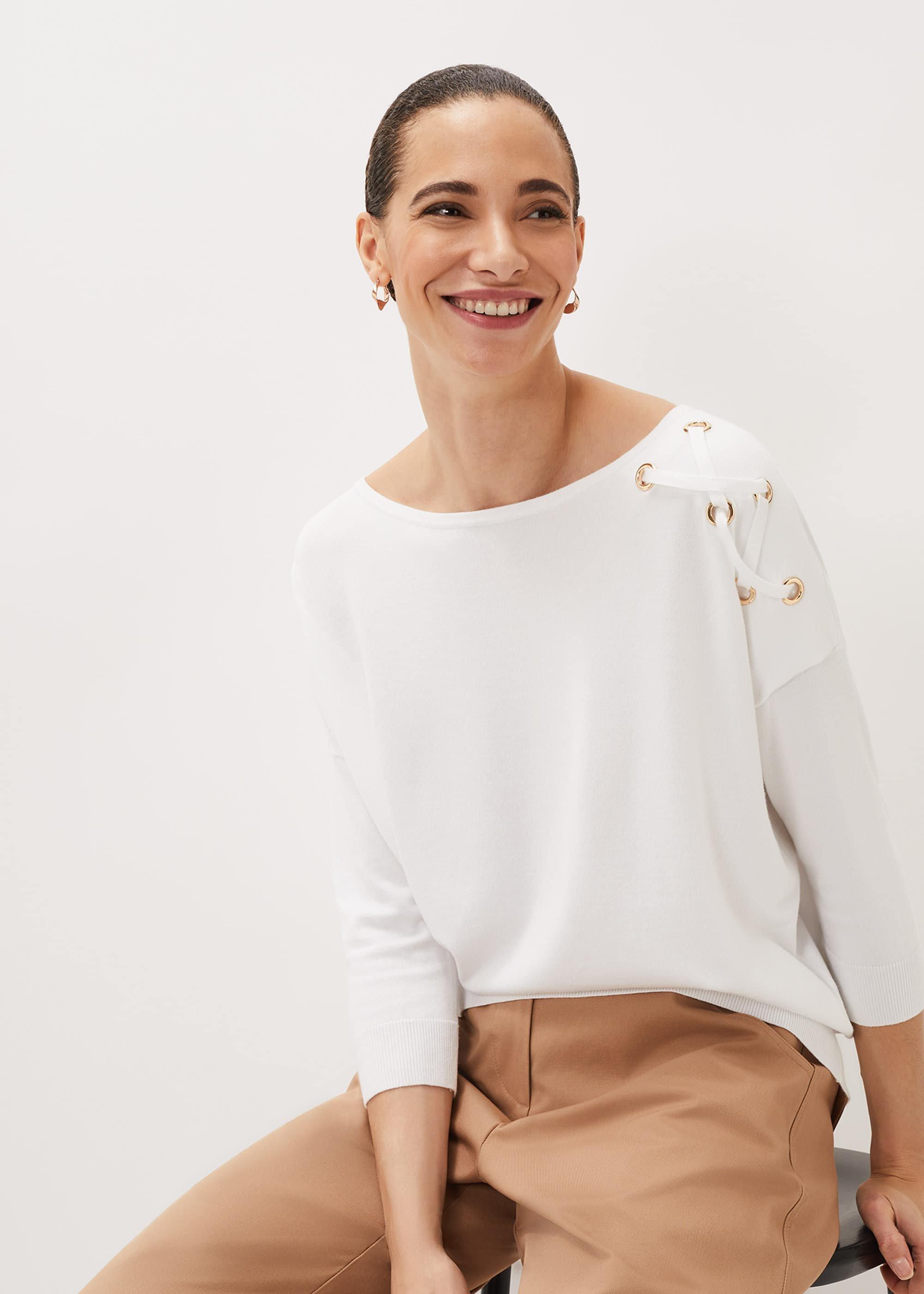 Janette Eyelet Knit Jumper