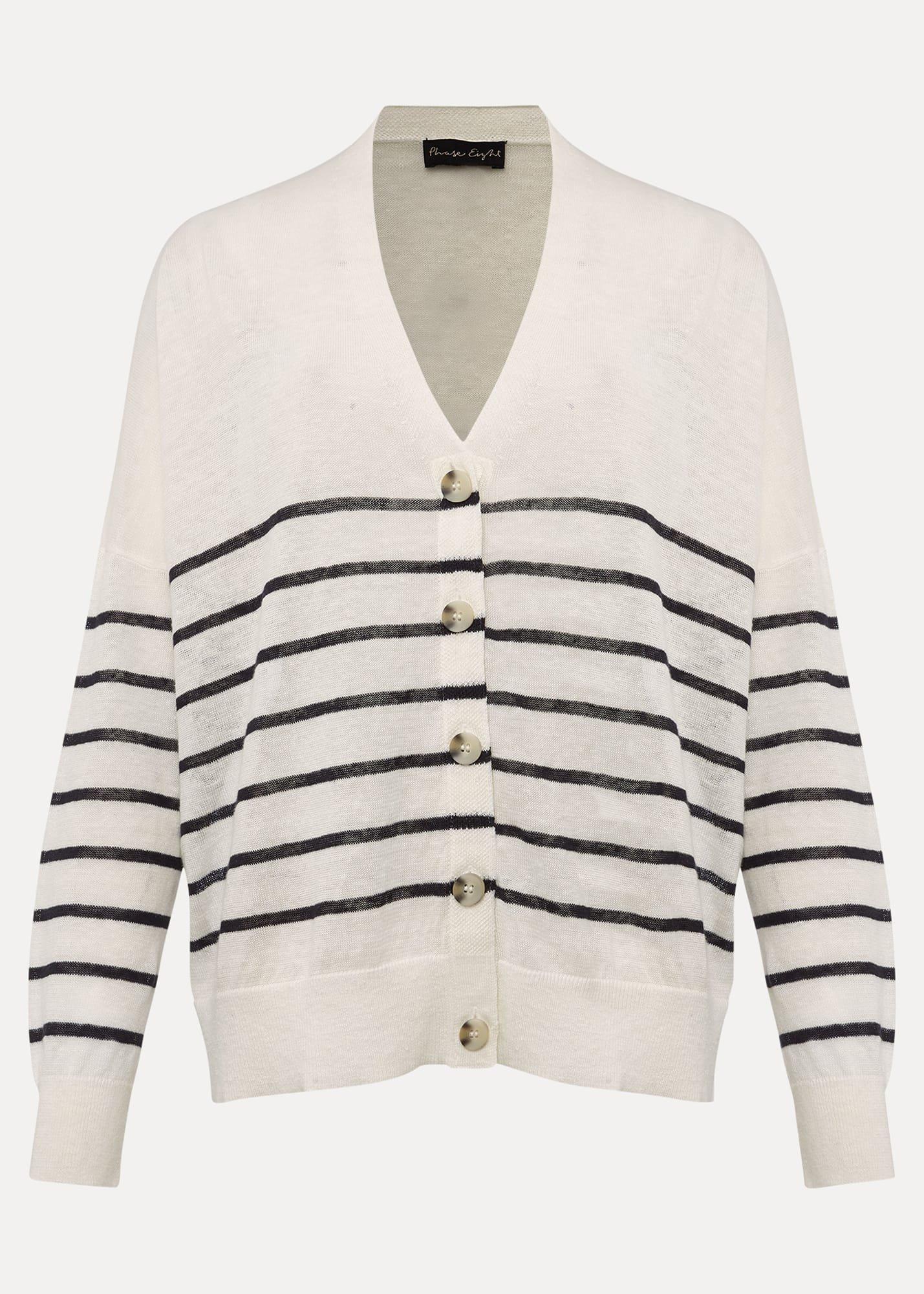 Alana Linen Breton Stripe Top