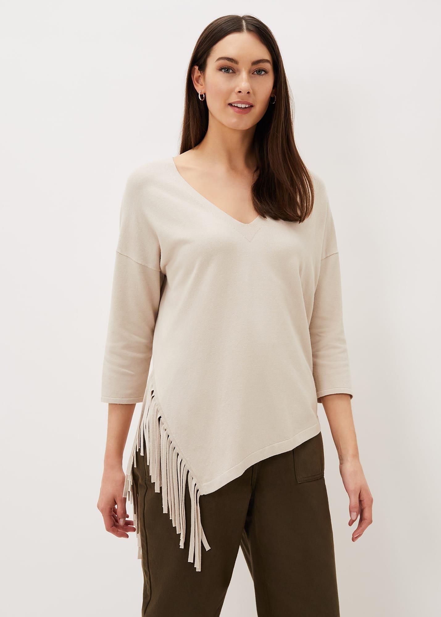 Inga Tassle Asymmetric Knit Jumper