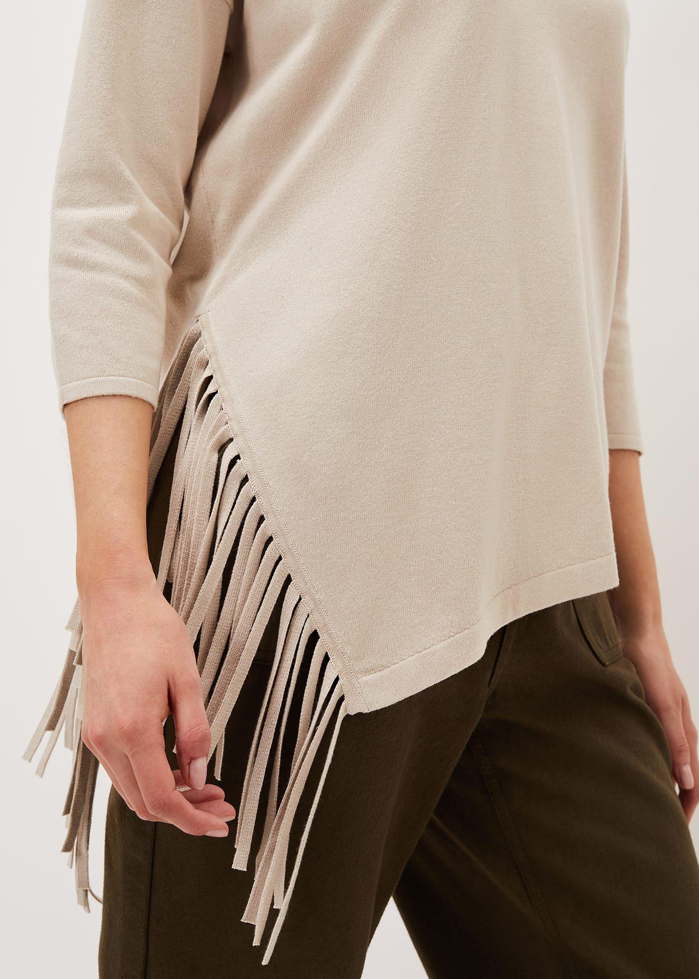 Inga Tassle Asymmetric Knit Jumper