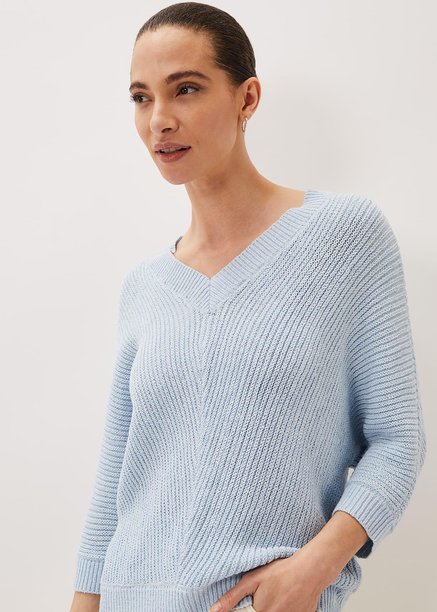 Pia V-Neck Ribbed Jumper