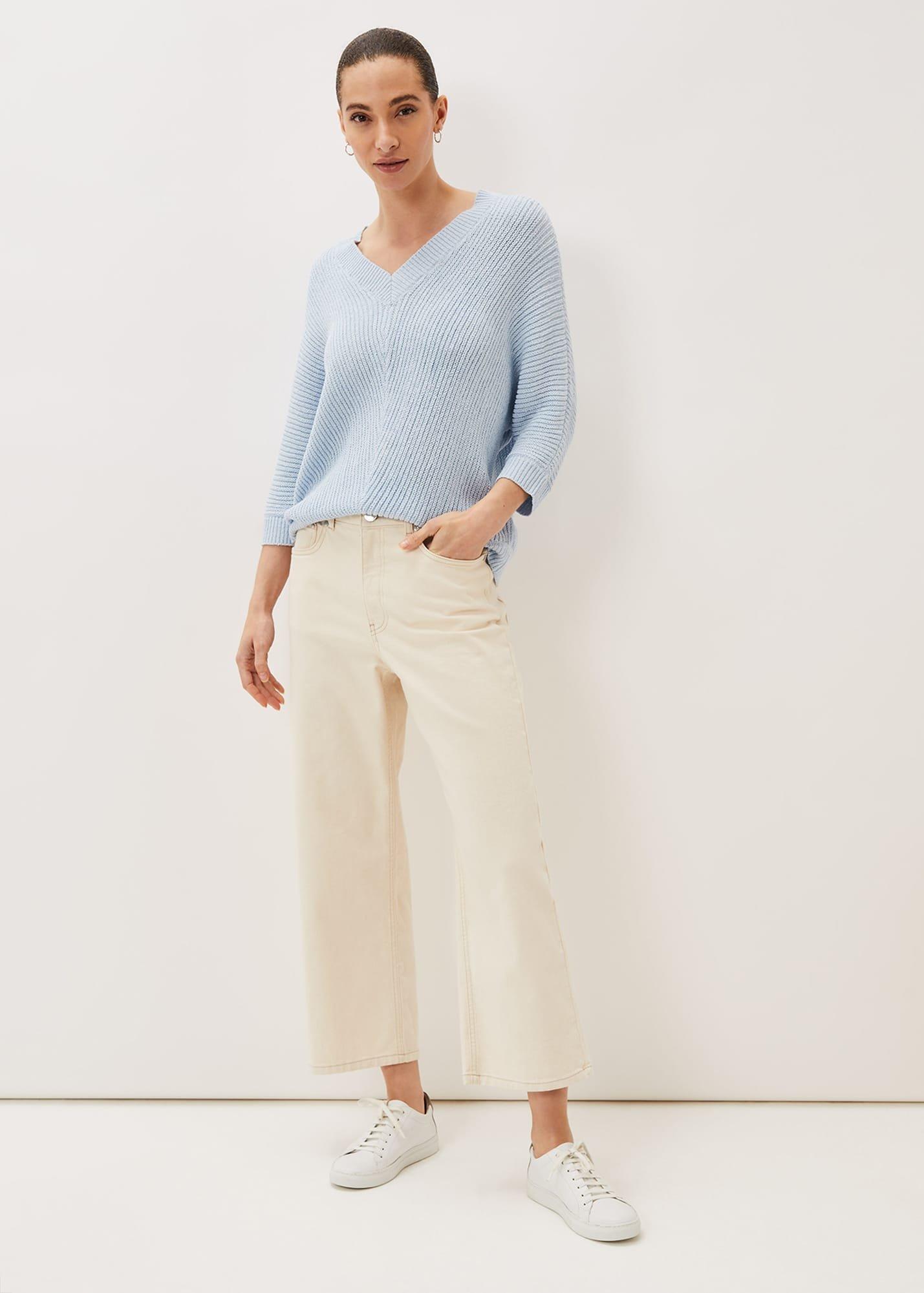 Pia V-Neck Ribbed Jumper