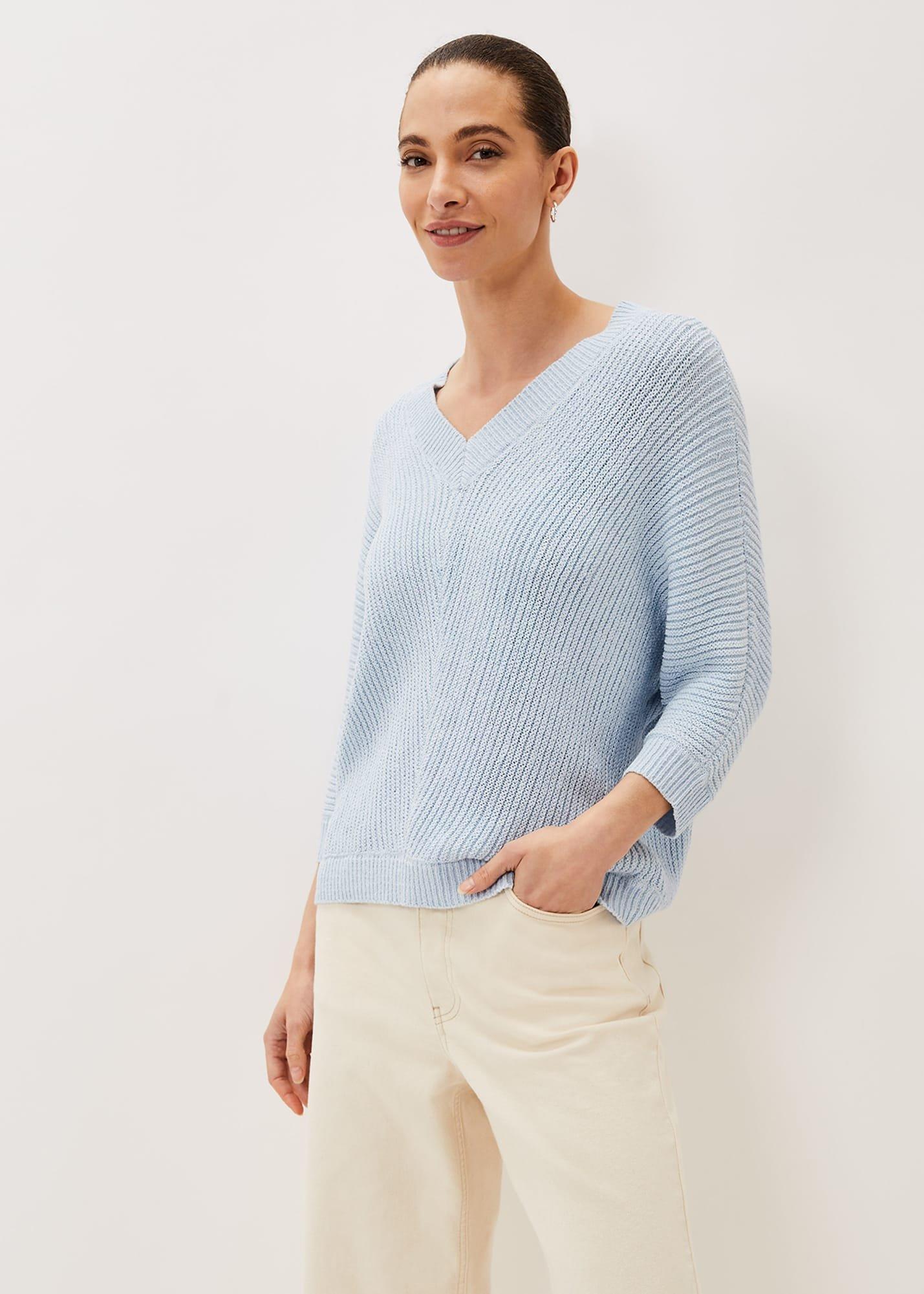 Pia V-Neck Ribbed Jumper
