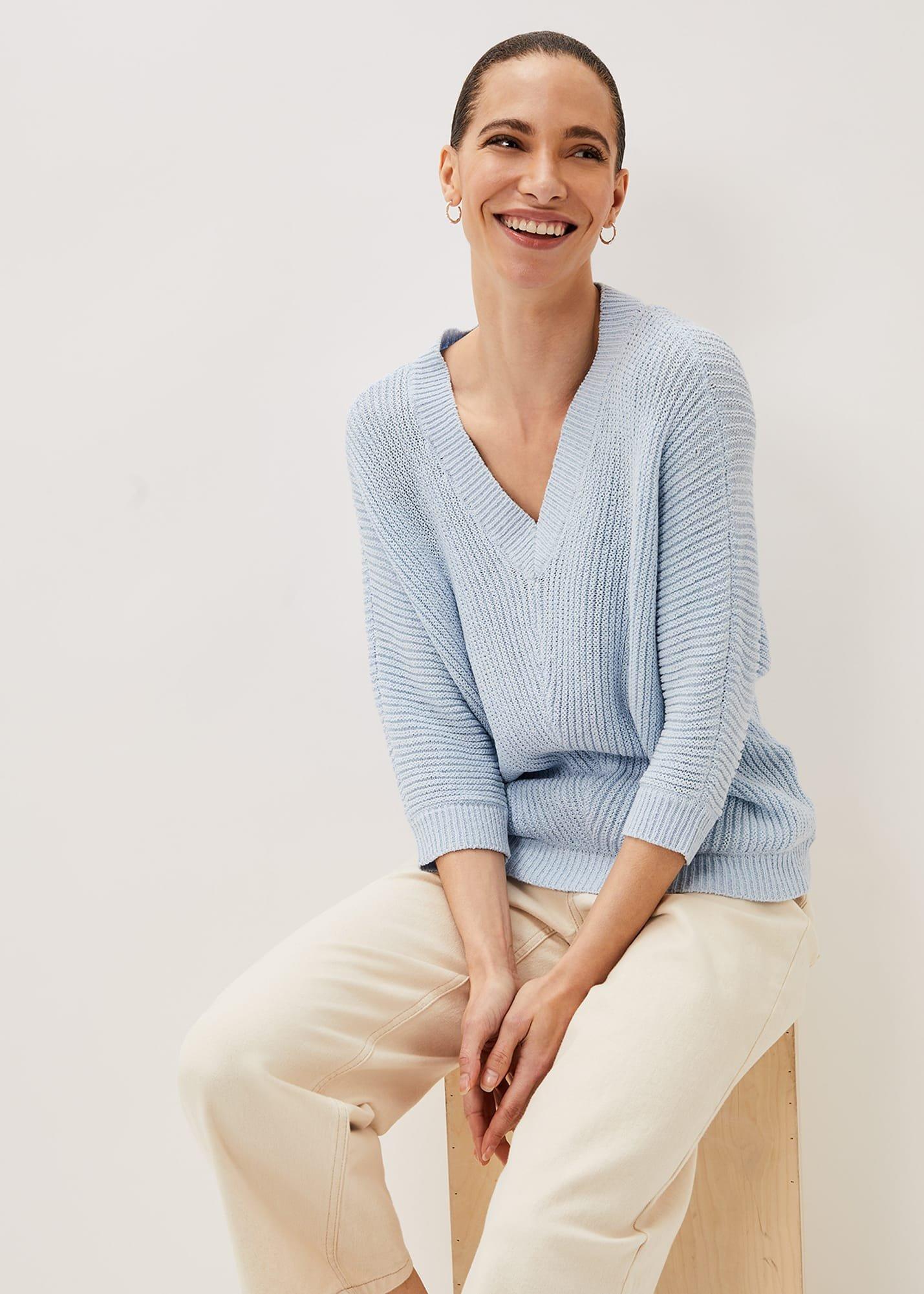 Pia V-Neck Ribbed Jumper