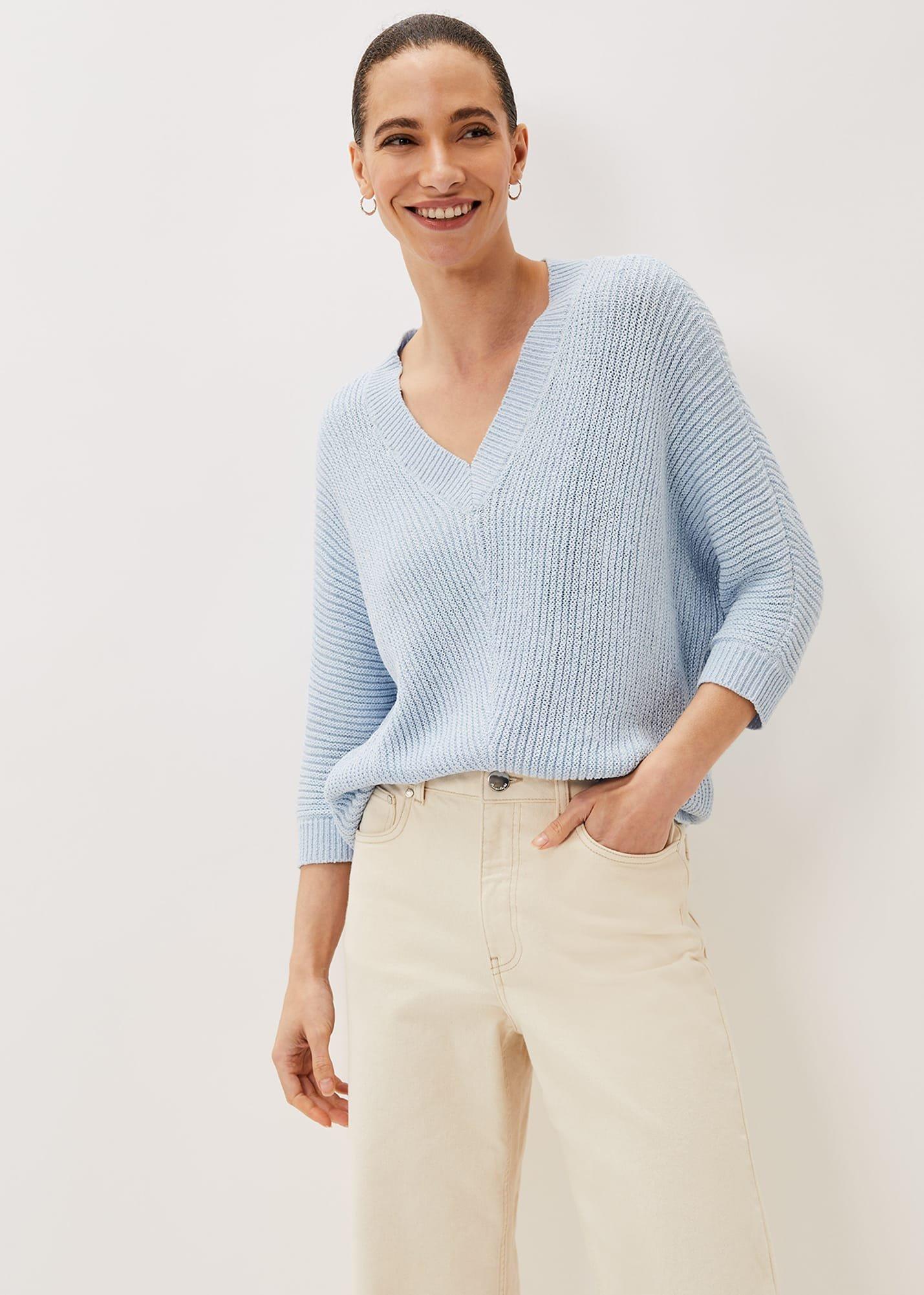 Pia V-Neck Ribbed Jumper