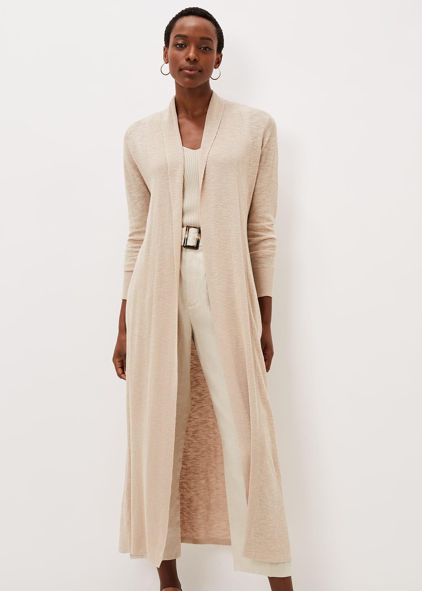Winnie Linen Longline Cardigan