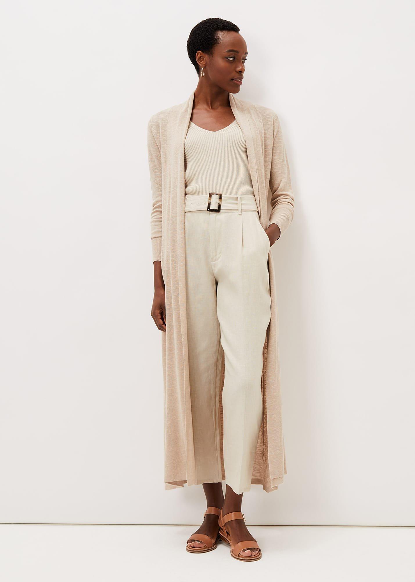 Winnie Linen Longline Cardigan