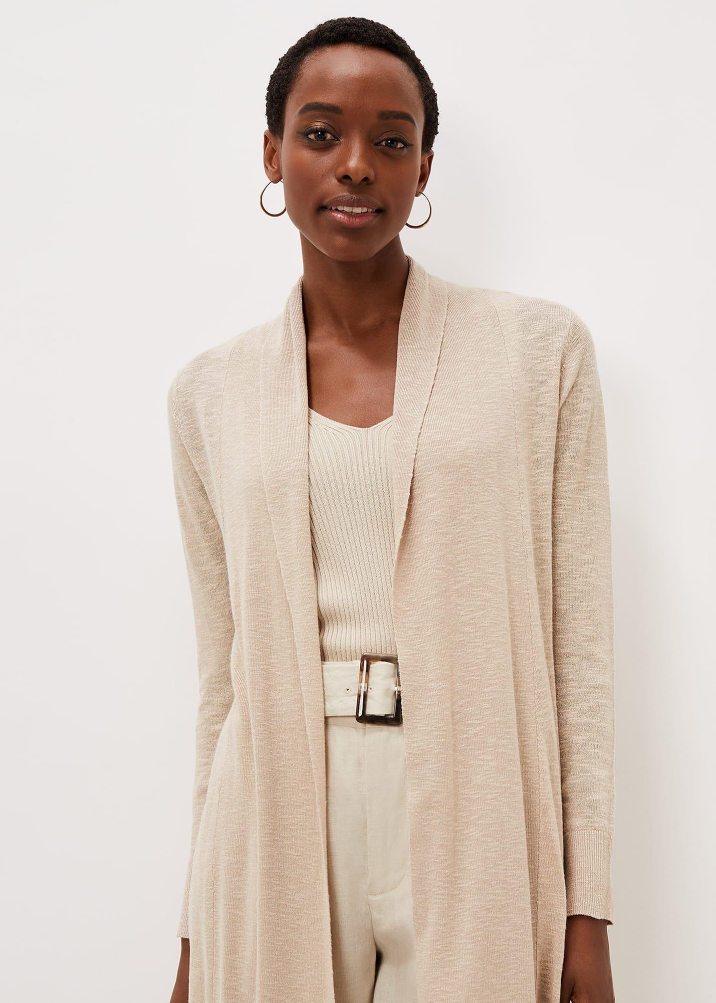 Winnie Linen Longline Cardigan