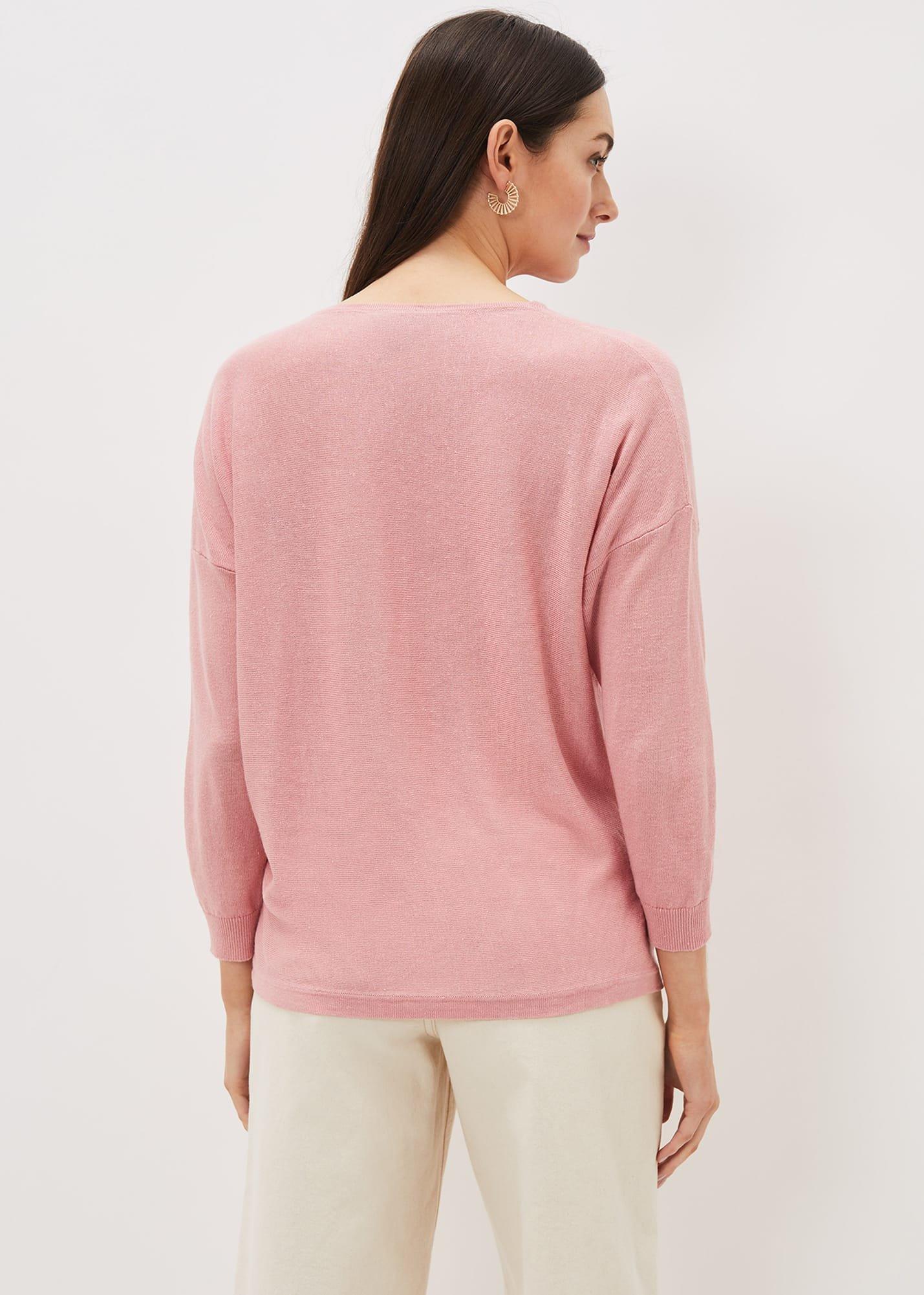 Dana Cowl Neck Button Trim Knit