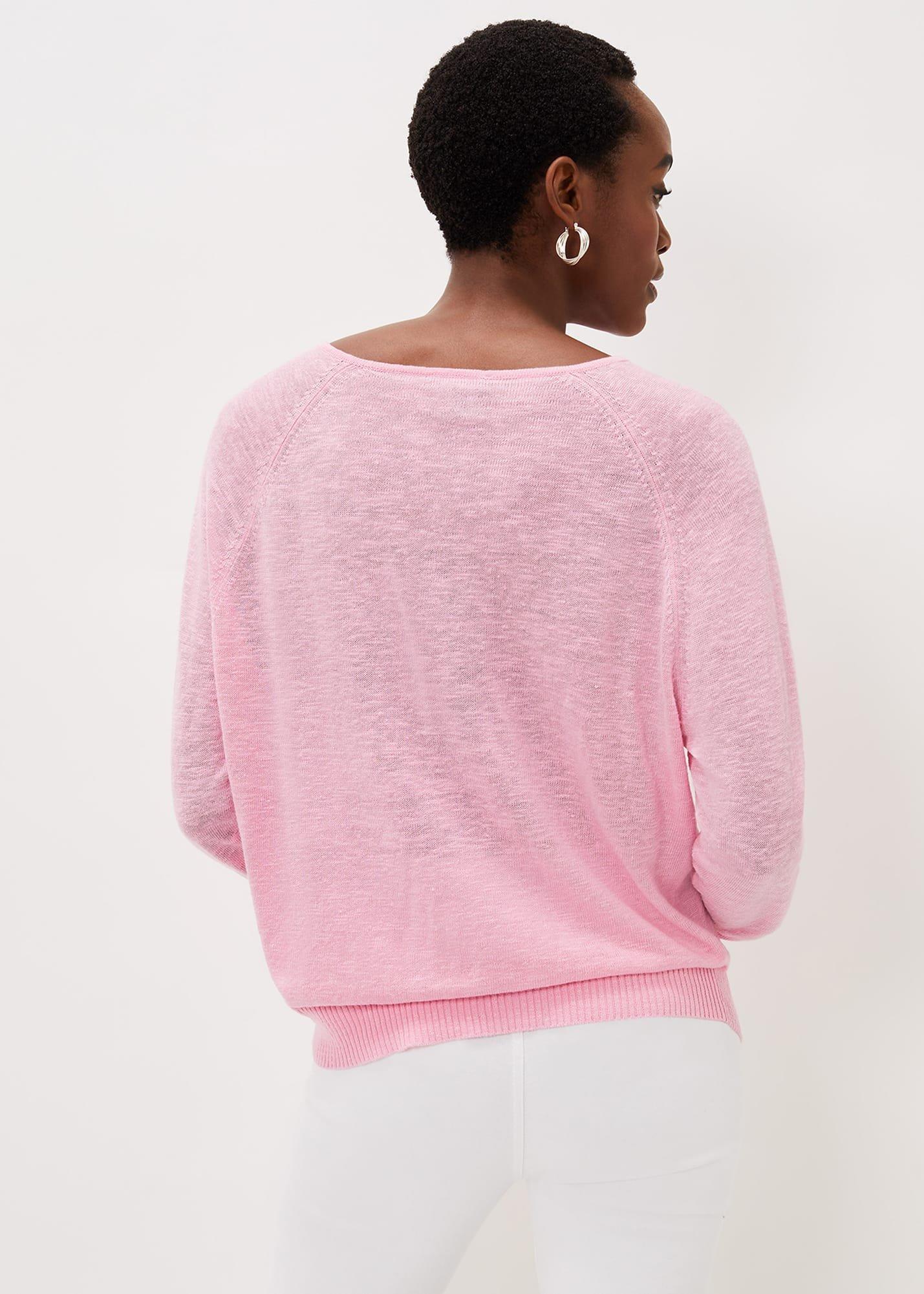 Senita Linen V-Neck Jumper