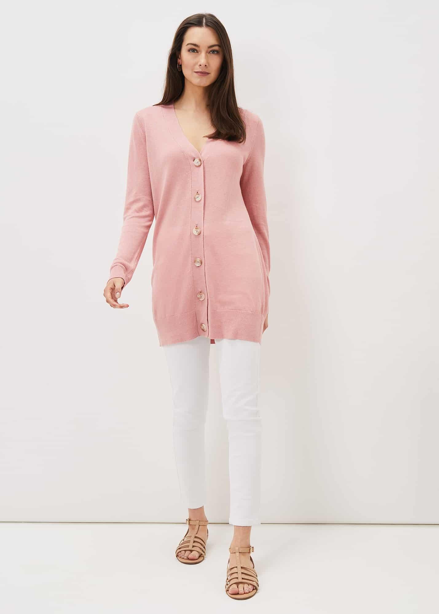 Camille Linen Longline Cardigan