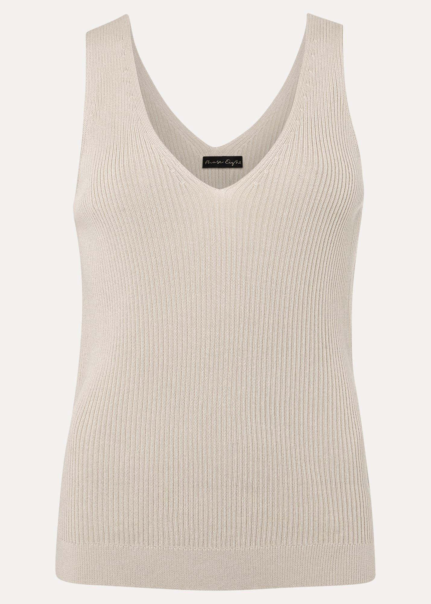Caryl Ribbed Vest Top