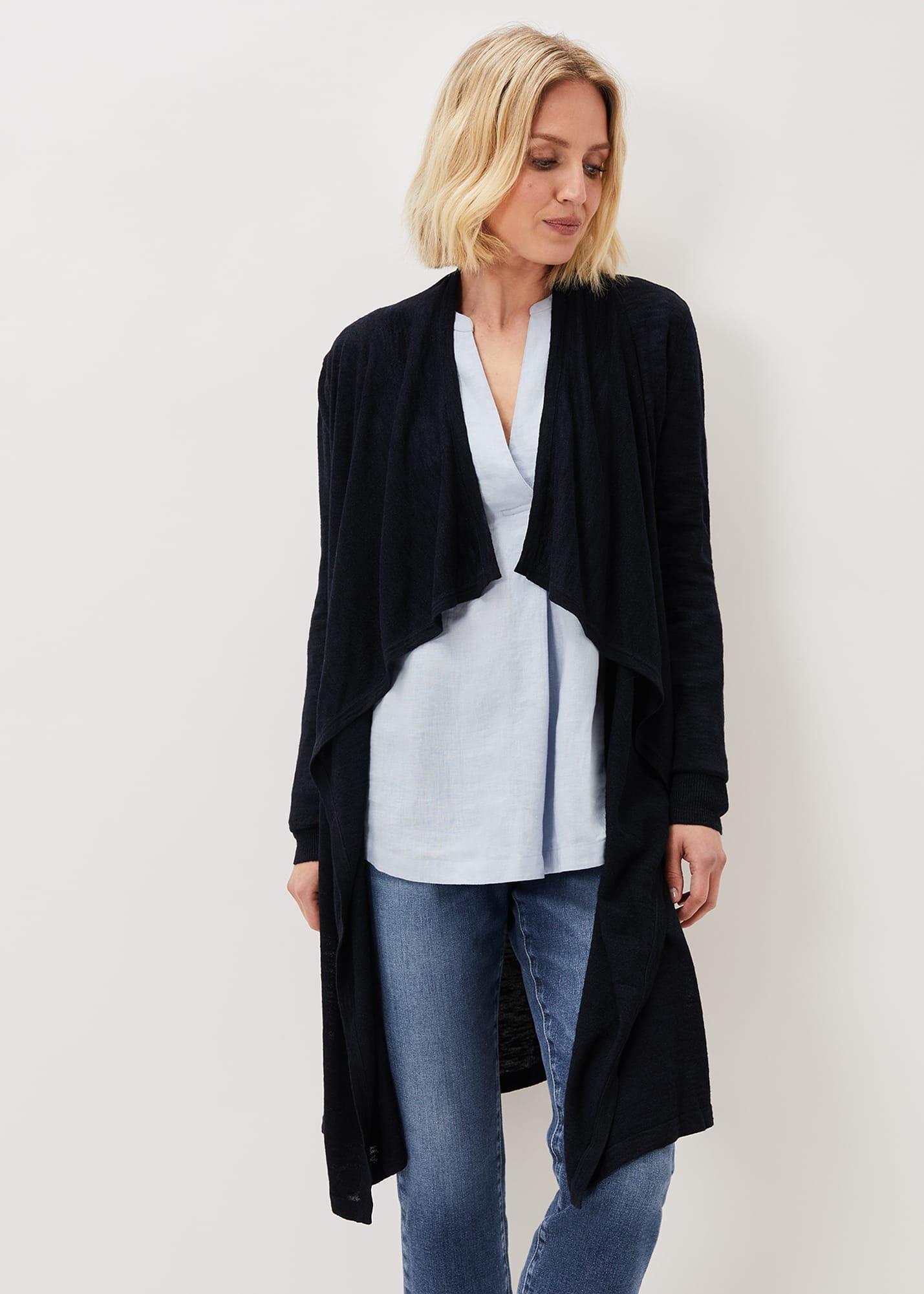 Sola Waterfall Linen Cardigan