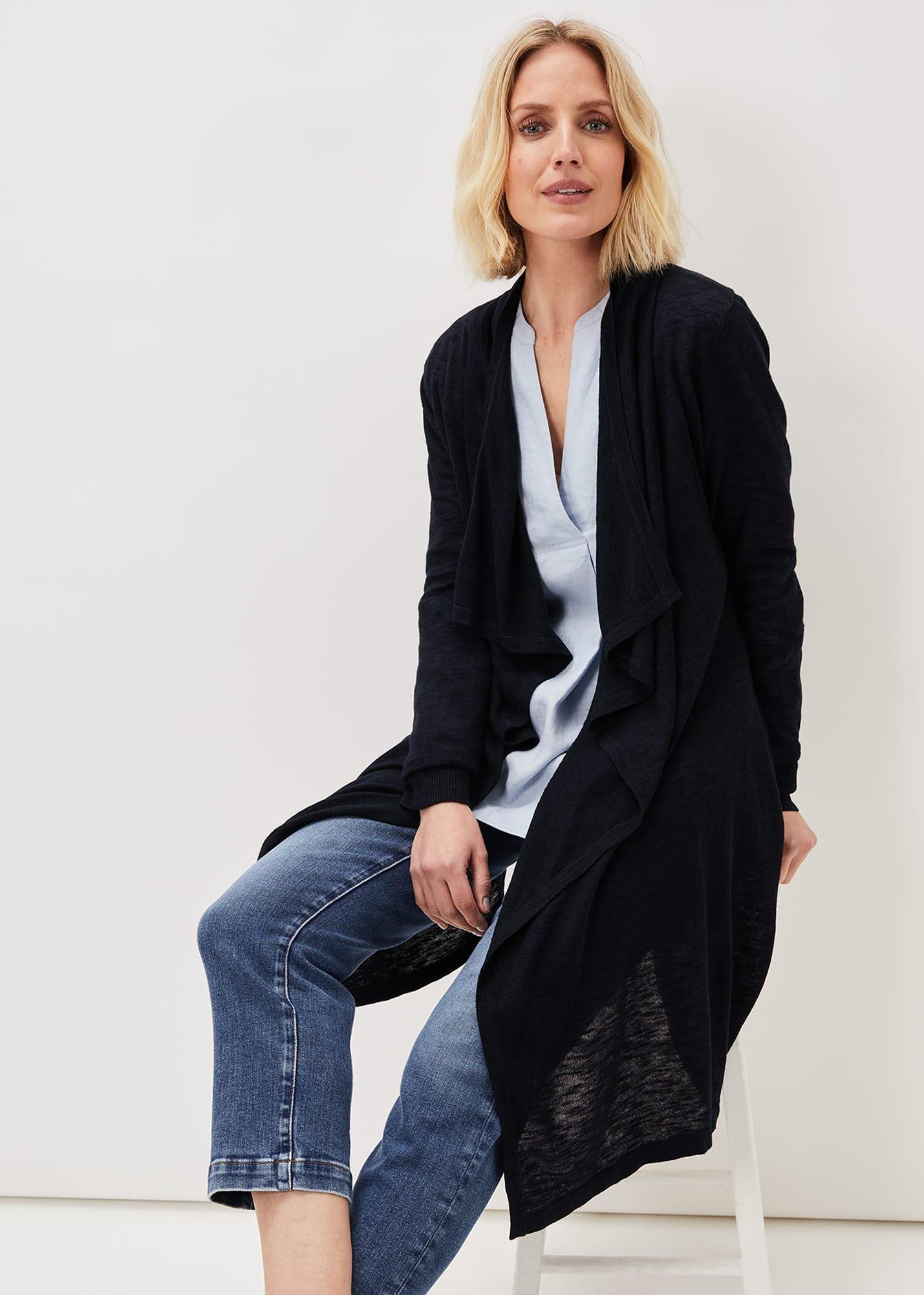 Sola Waterfall Linen Cardigan