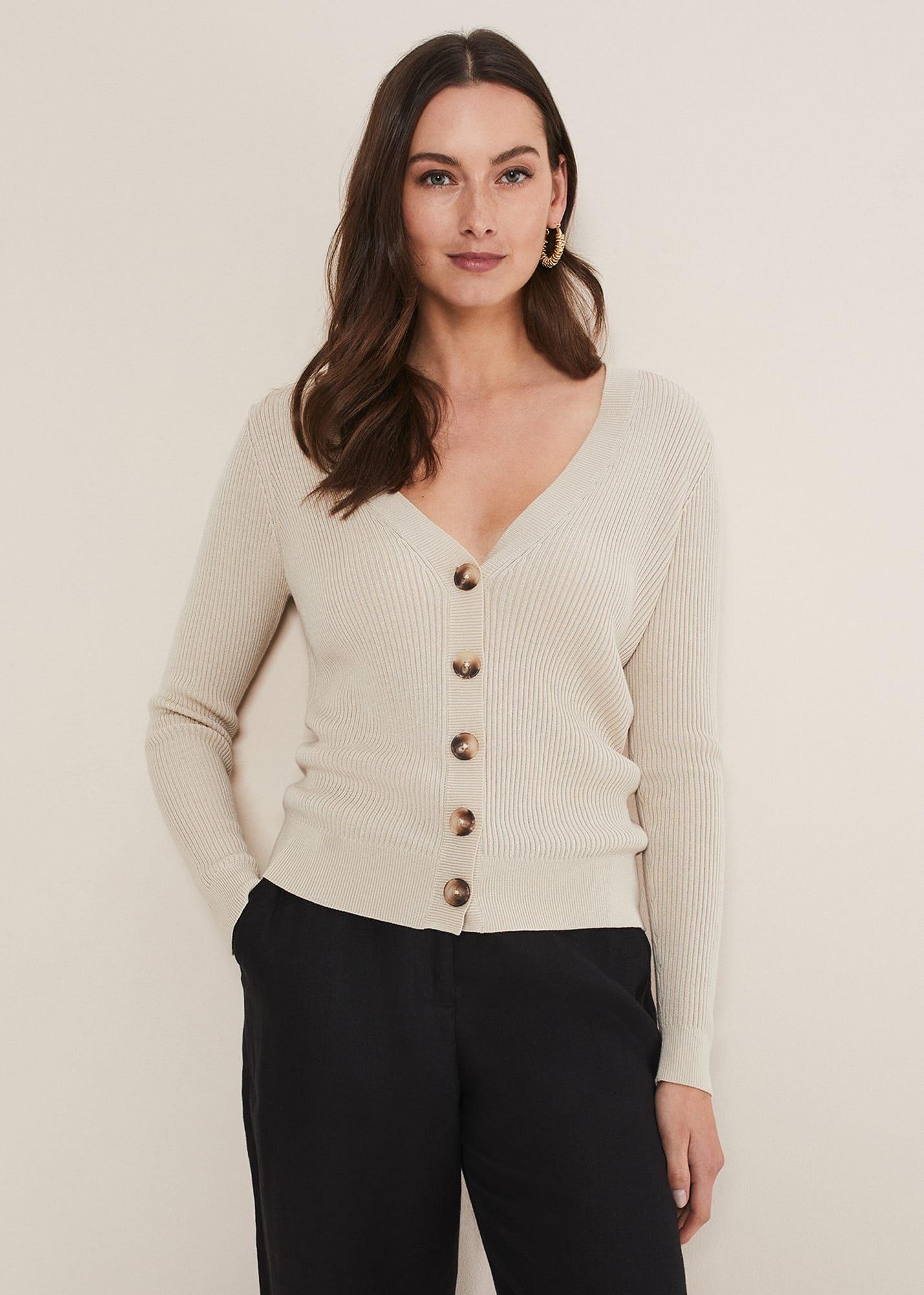 Caryl Ribbed Cardigan