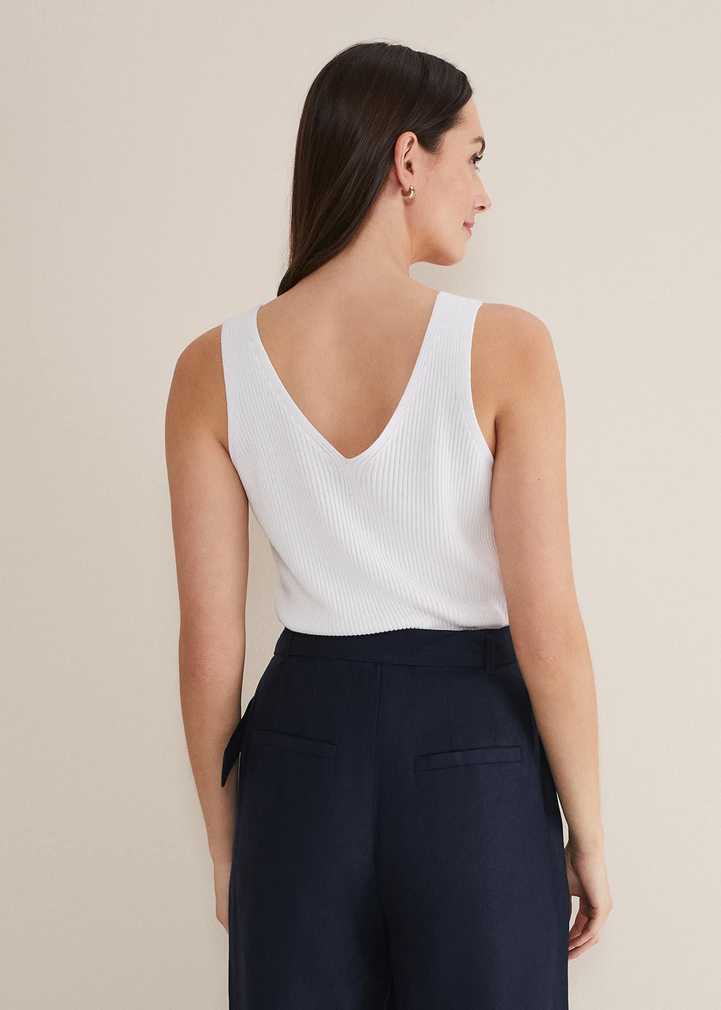 Caryl Ribbed Vest Top