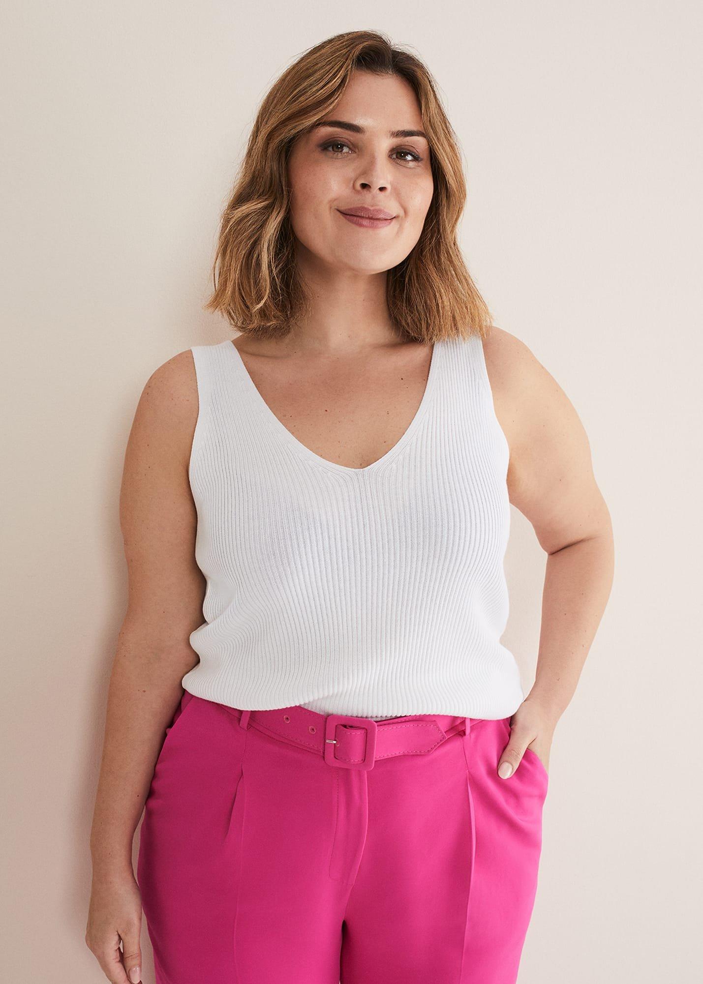 Caryl Ribbed Vest Top
