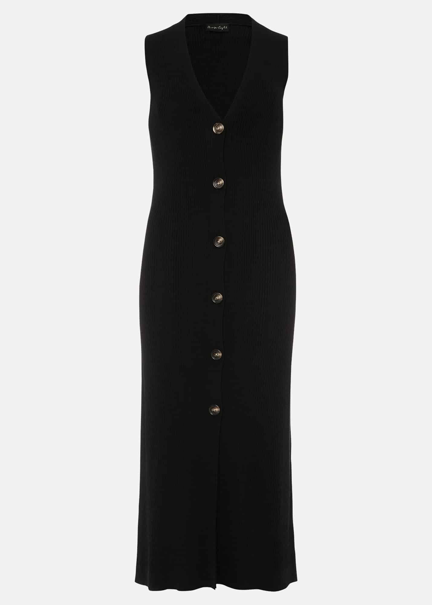 Kourtney Maxi Ribbed Sleeveless Cardigan