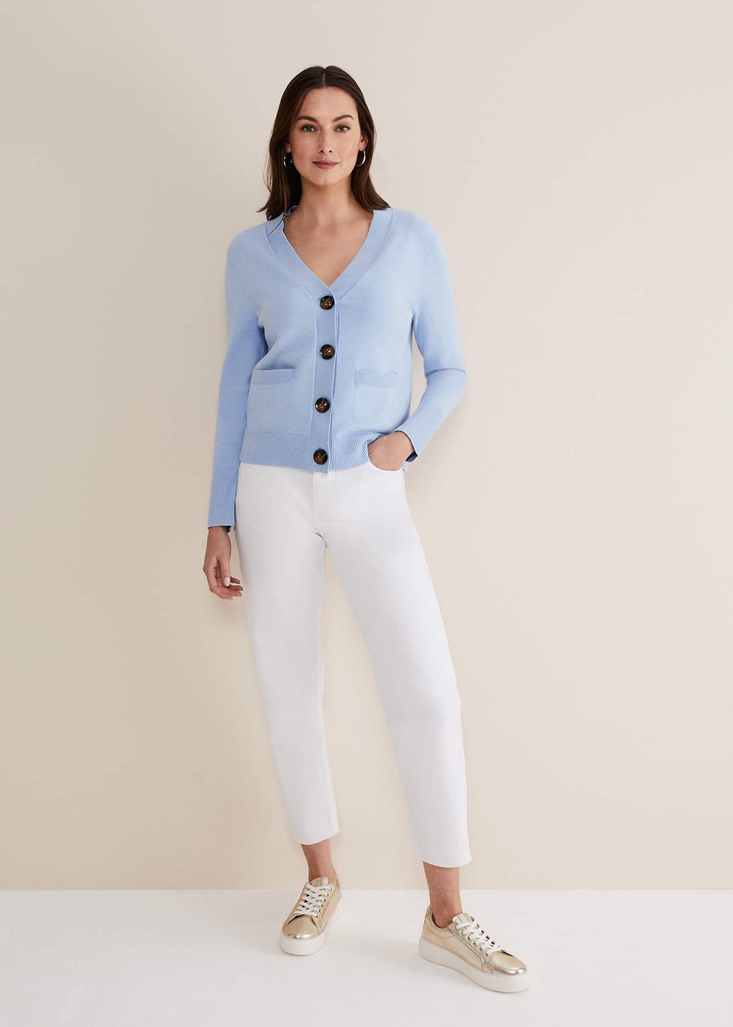 Ima Fine Knit V- Neck Cardigan