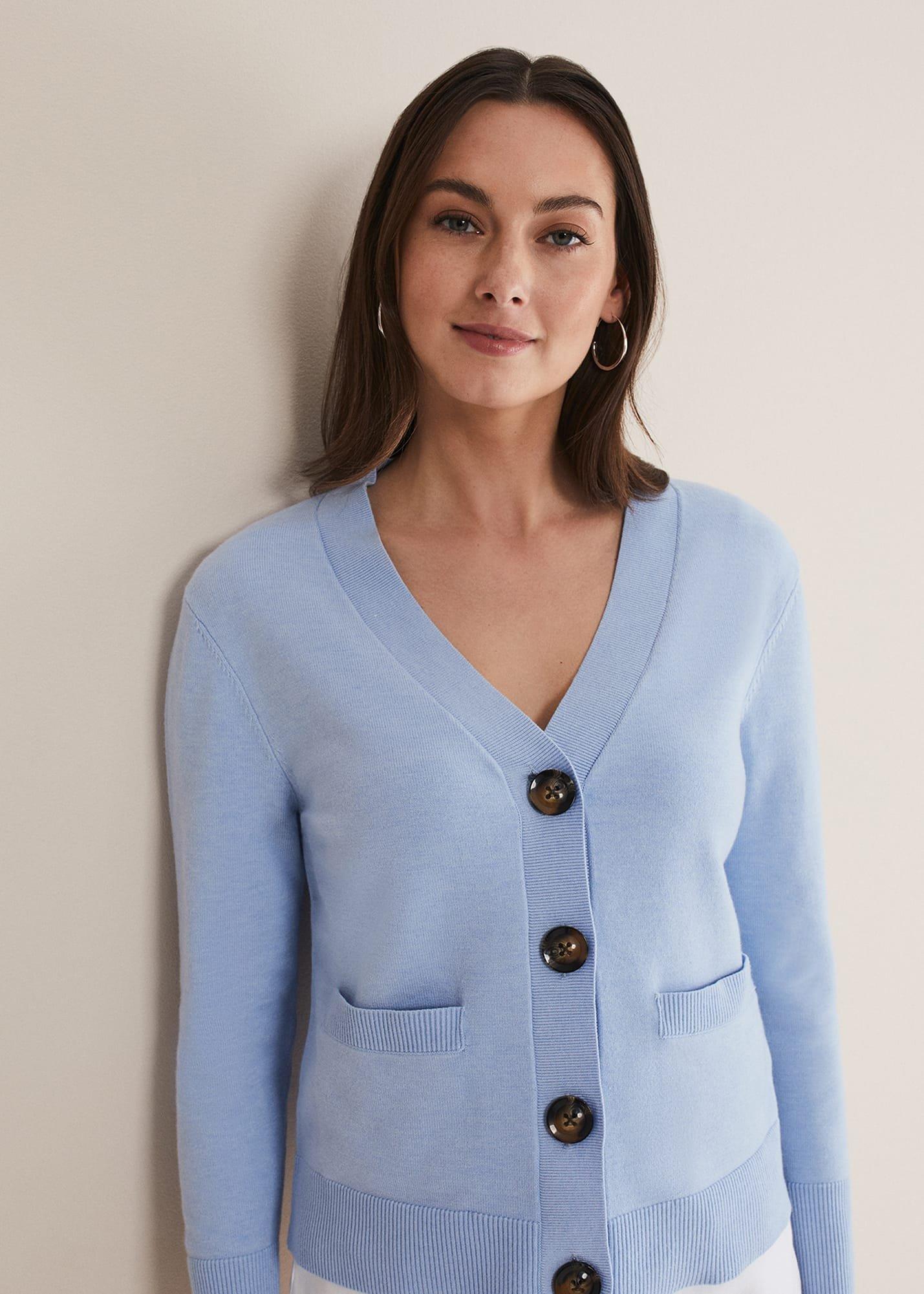 Ima Fine Knit V- Neck Cardigan